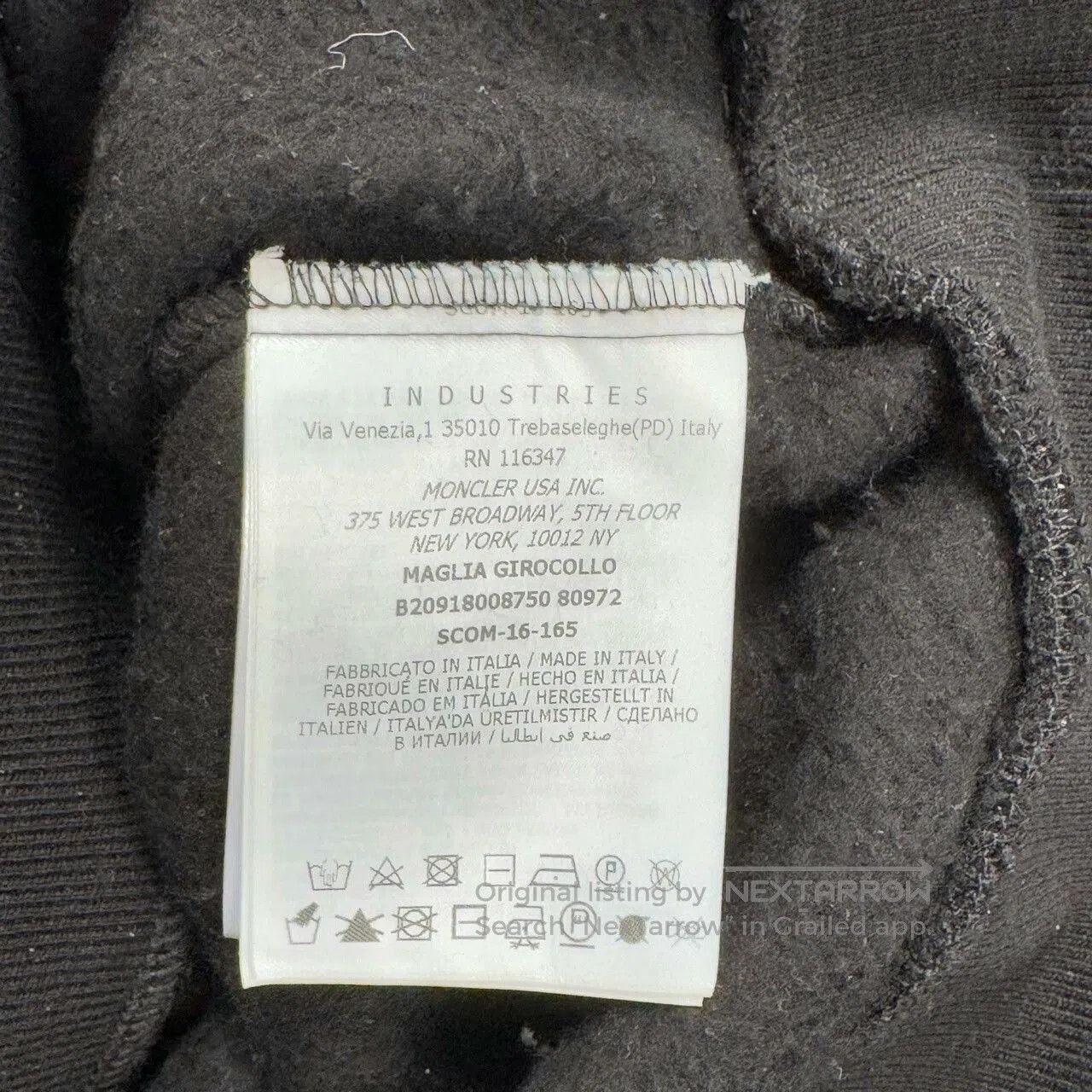 Moncler Moncler Black Fleece Logo Sweatshirt XS. Size XS / US 0-2 / IT 36-38 - 4 Thumbnail