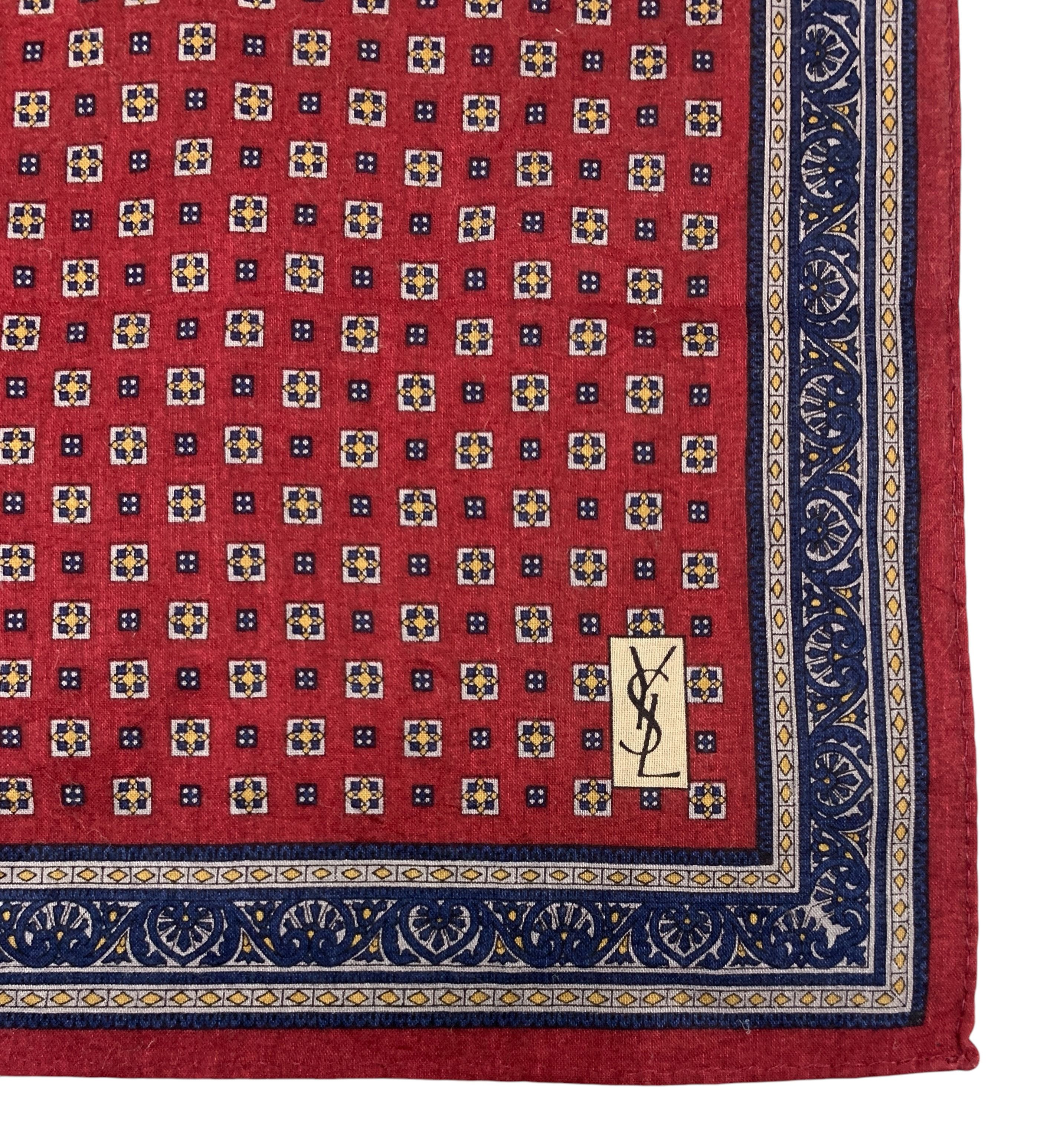 Vintage × Yves Saint Laurent Vintage Yves Saint Laurent Handkerchief Scarf - HKA1001 Size ONE SIZE - 6 Thumbnail