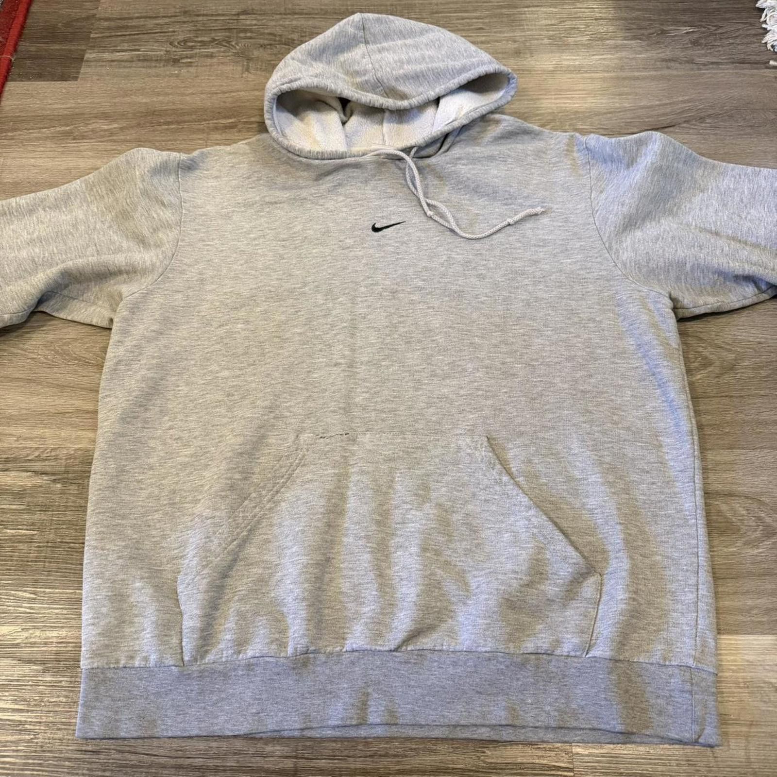 Nike Vintage nike center swoosh hoodie centre swoosh 00s XL Size US XL / EU 56 / 4 - 5 Thumbnail