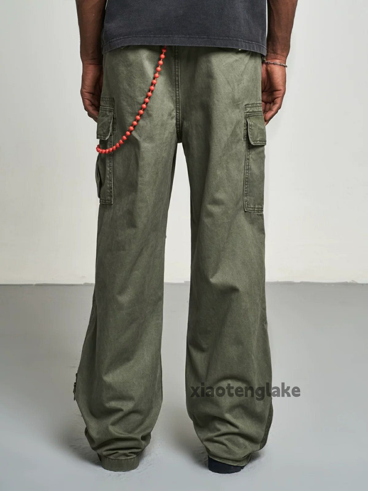 Designer × Japanese Brand × Vintage zipper utility military outdoor baggy flared cargo pants Size US 32 / EU 48 - 6 Thumbnail