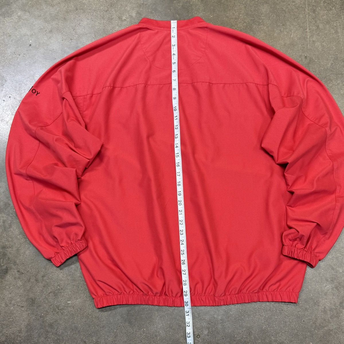 Footjoy Vintage FootJoy Red Golf Windbreaker Pullover V-Neck Size US L / EU 52-54 / 3 - 8 Thumbnail