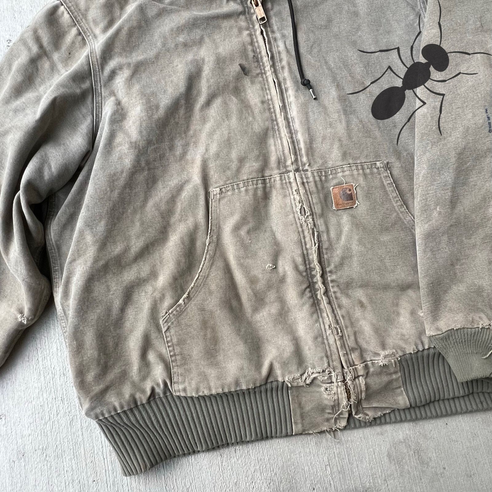 Carhartt × Vintage Carhartt J142 SAG brown hooded work wear jacket Size US XL / EU 56 / 4 - 3 Thumbnail