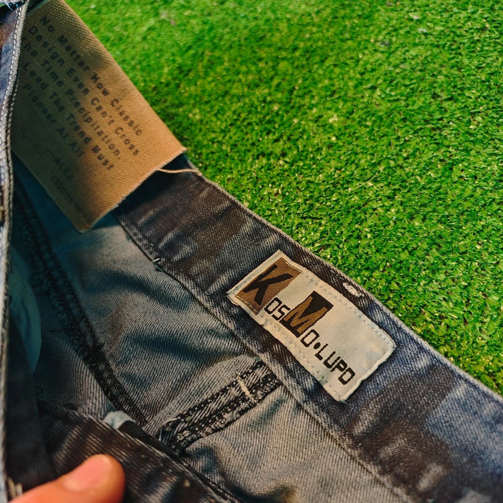 Other Kosmo Lupo Jeans Mens 32x32 Blue Straight acid overdye wash Size US 32 / EU 48 - 11 Thumbnail