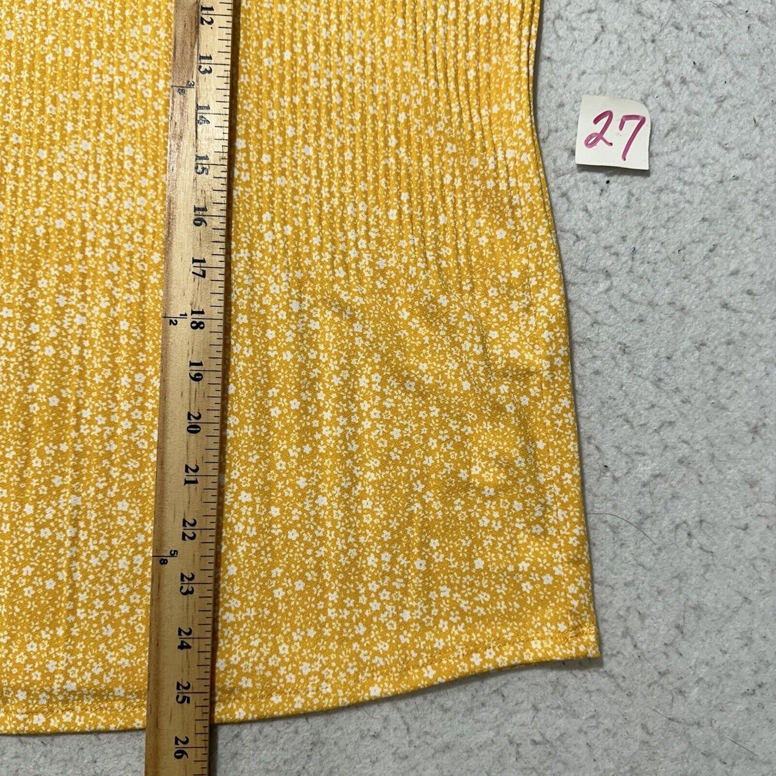 Adrianna Papell Adrianna Papell Medium Long Sleeve Yellow Floral Blouse Size M / US 6-8 / IT 42-44 - 9 Thumbnail