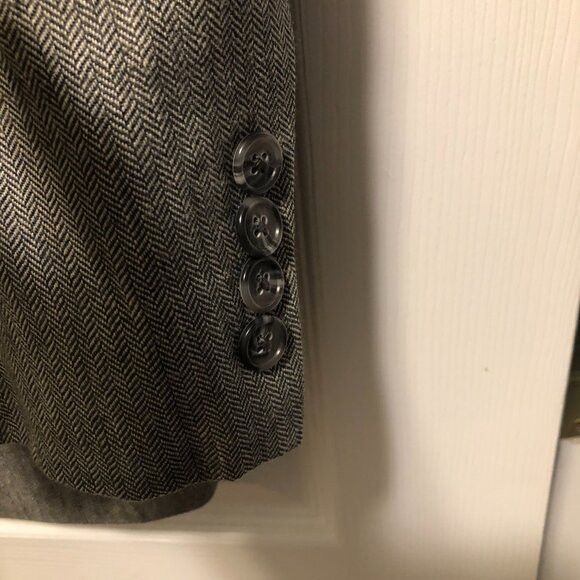 Club Room club room men's linen blend sport coat jacket blazer 46L Size 46L - 3 Thumbnail