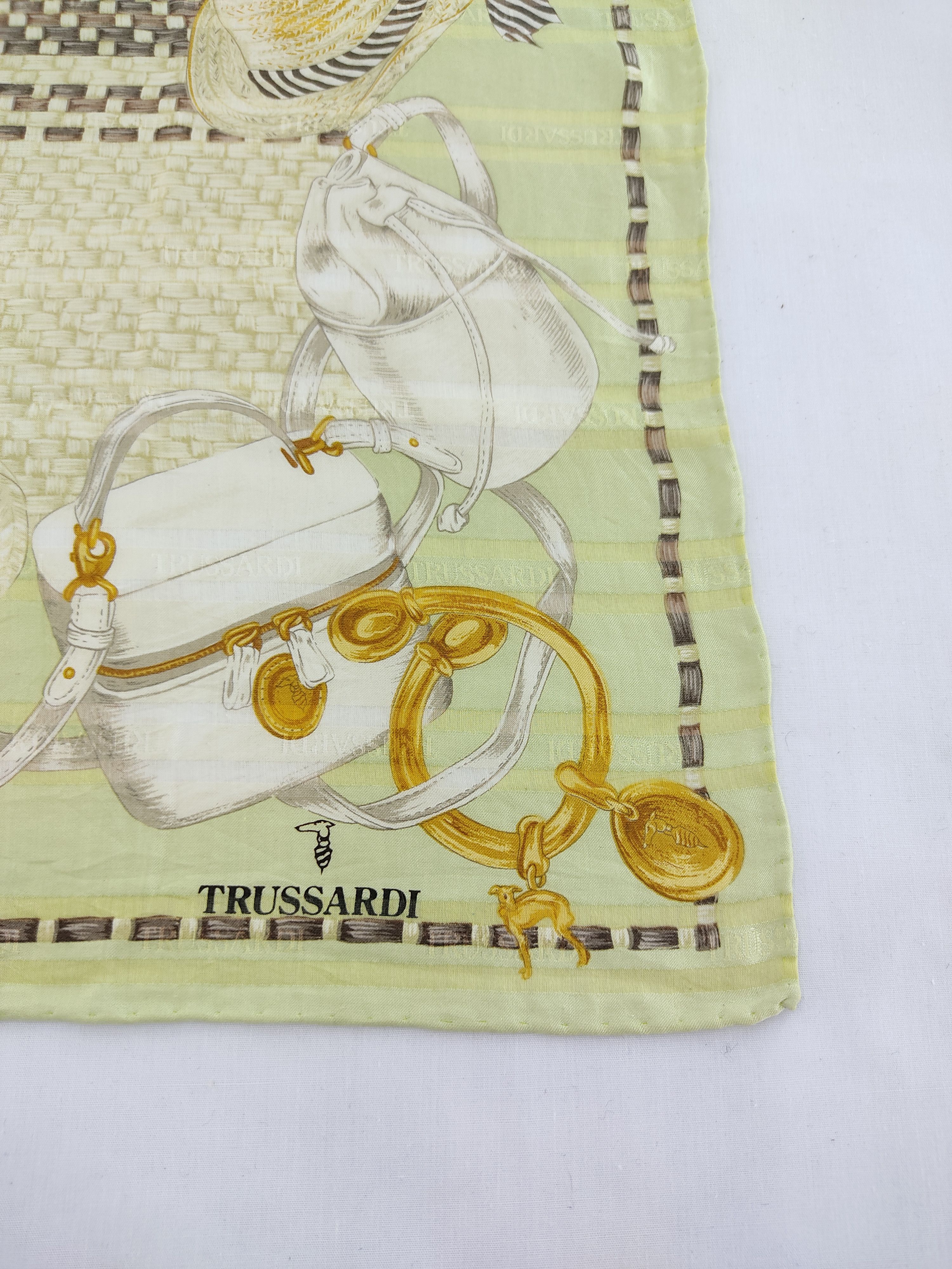 Designer × Trussardi × Vintage Trussardi Handkerchief / Neckwear / Bandana Size ONE SIZE - 4 Thumbnail