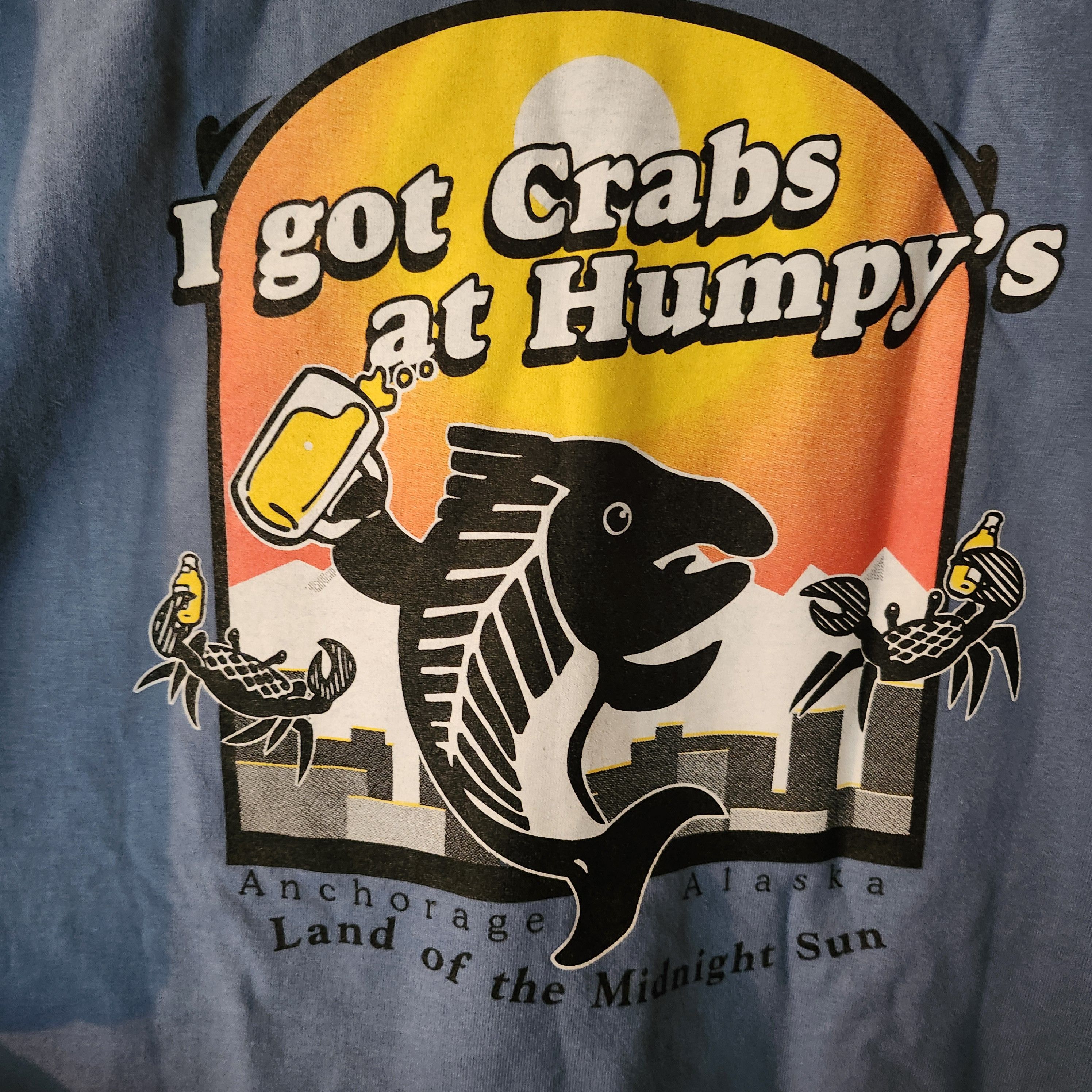 Other Humpy's Alaskan Alehouse T-Shirt Men's XL Blue "I Got Crabs" Size US XL / EU 56 / 4 - 7 Thumbnail