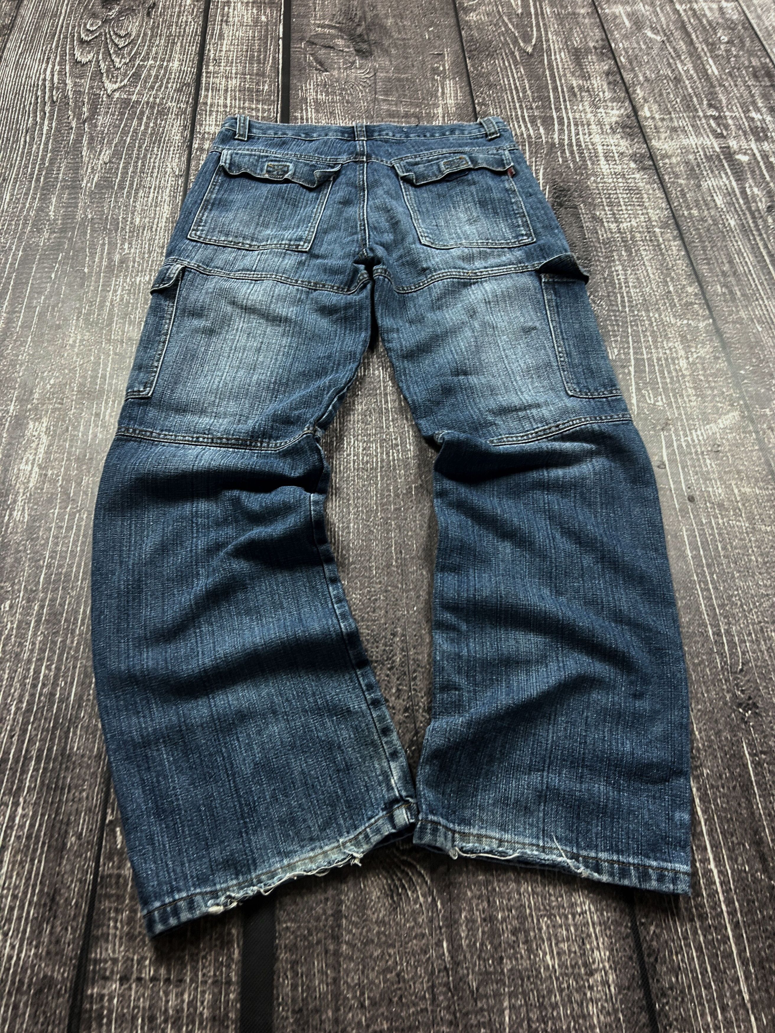 Yohji Yamamoto Y2K Cargo Denim Jeans Baggy Wide Leg Utility Streetwear Fit Size US 32 / EU 48 - 2 Thumbnail