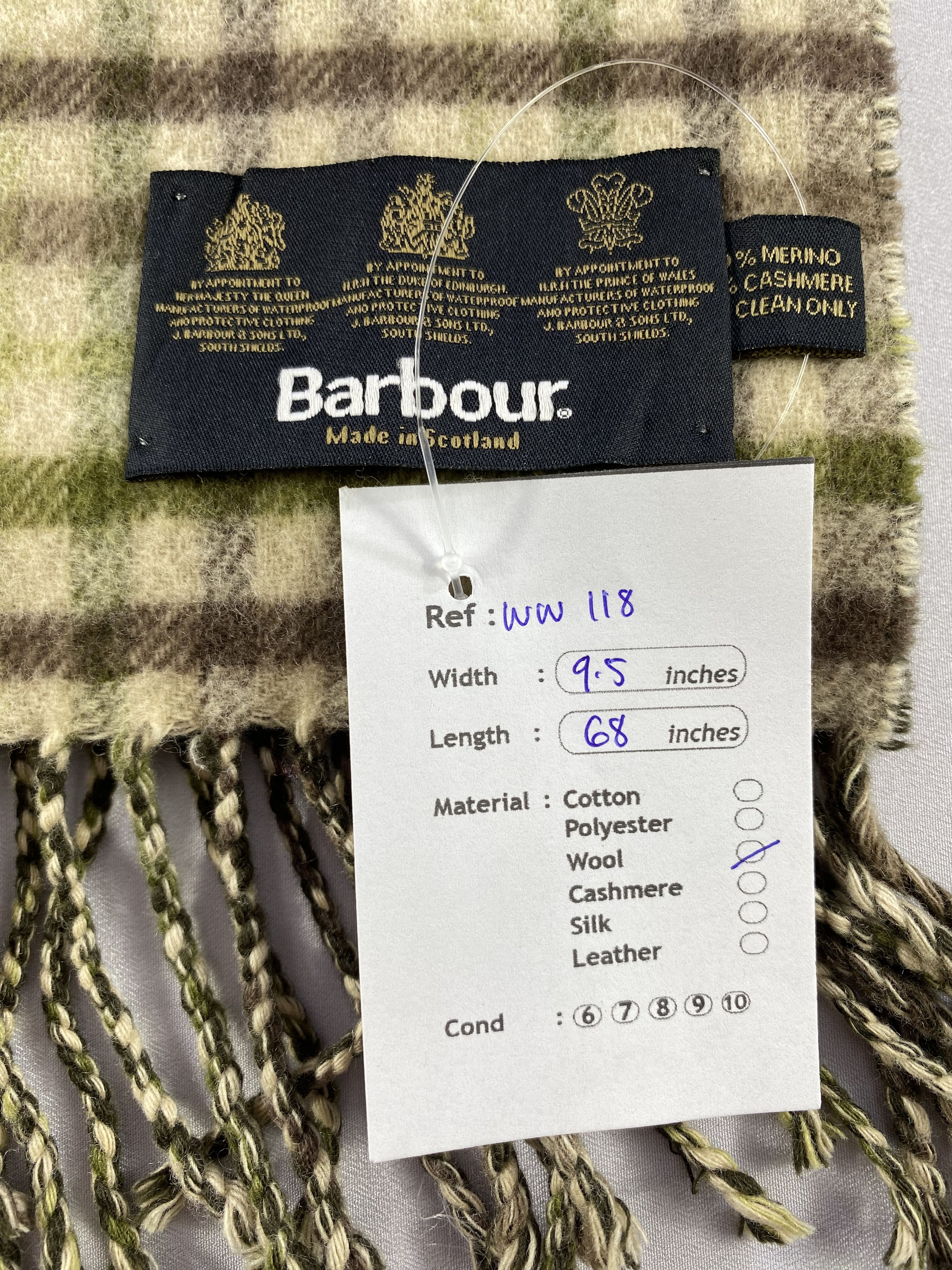 Barbour Barbour Scarf / Muffler / Neckwear - WW118 Size ONE SIZE - 5 Thumbnail