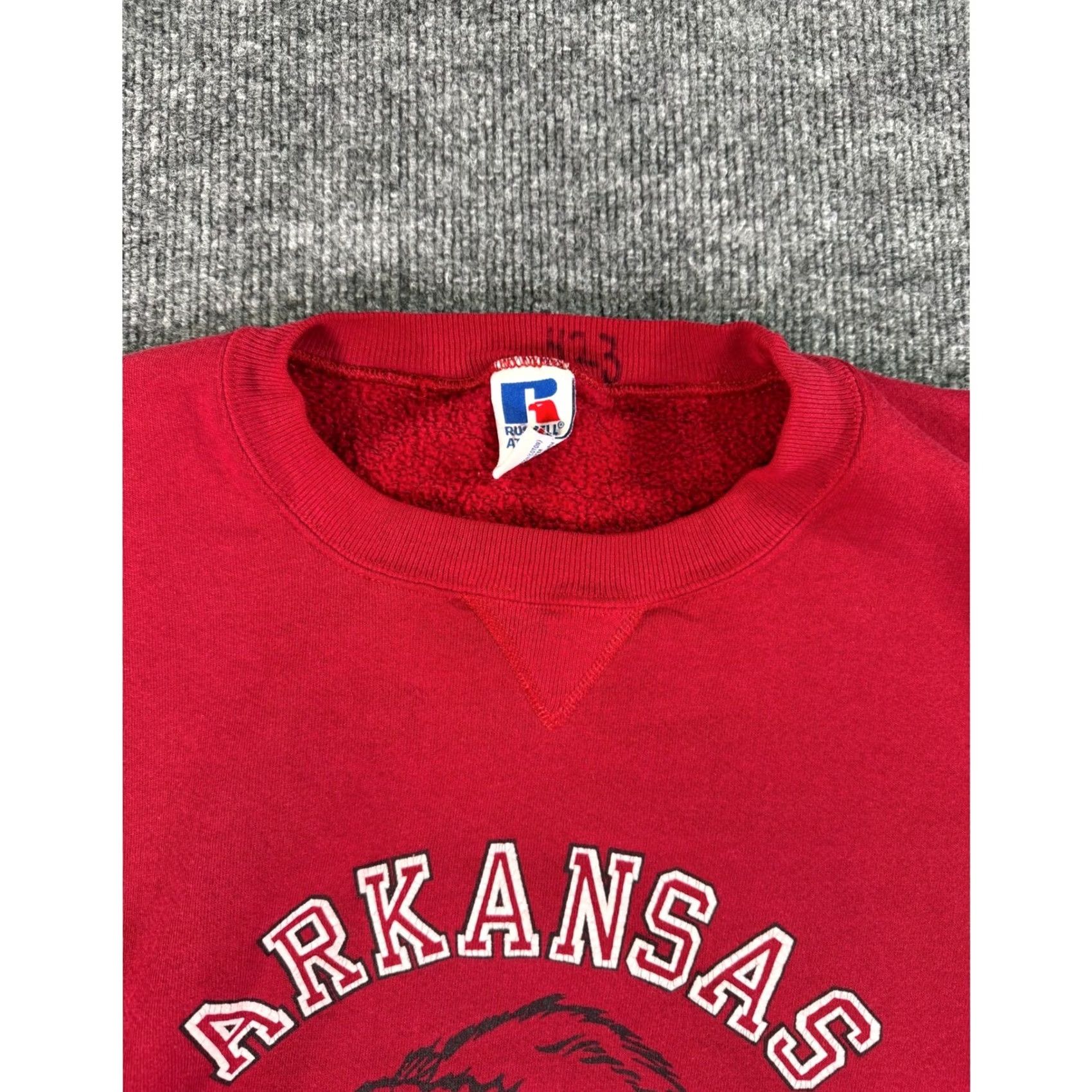 Russell Athletic VINTAGE Russell Athletic Arkansas Razorbacks Sweatshirt Mens 3XL Red USA 90s Size US XXL / EU 58 / 5 - 5 Thumbnail