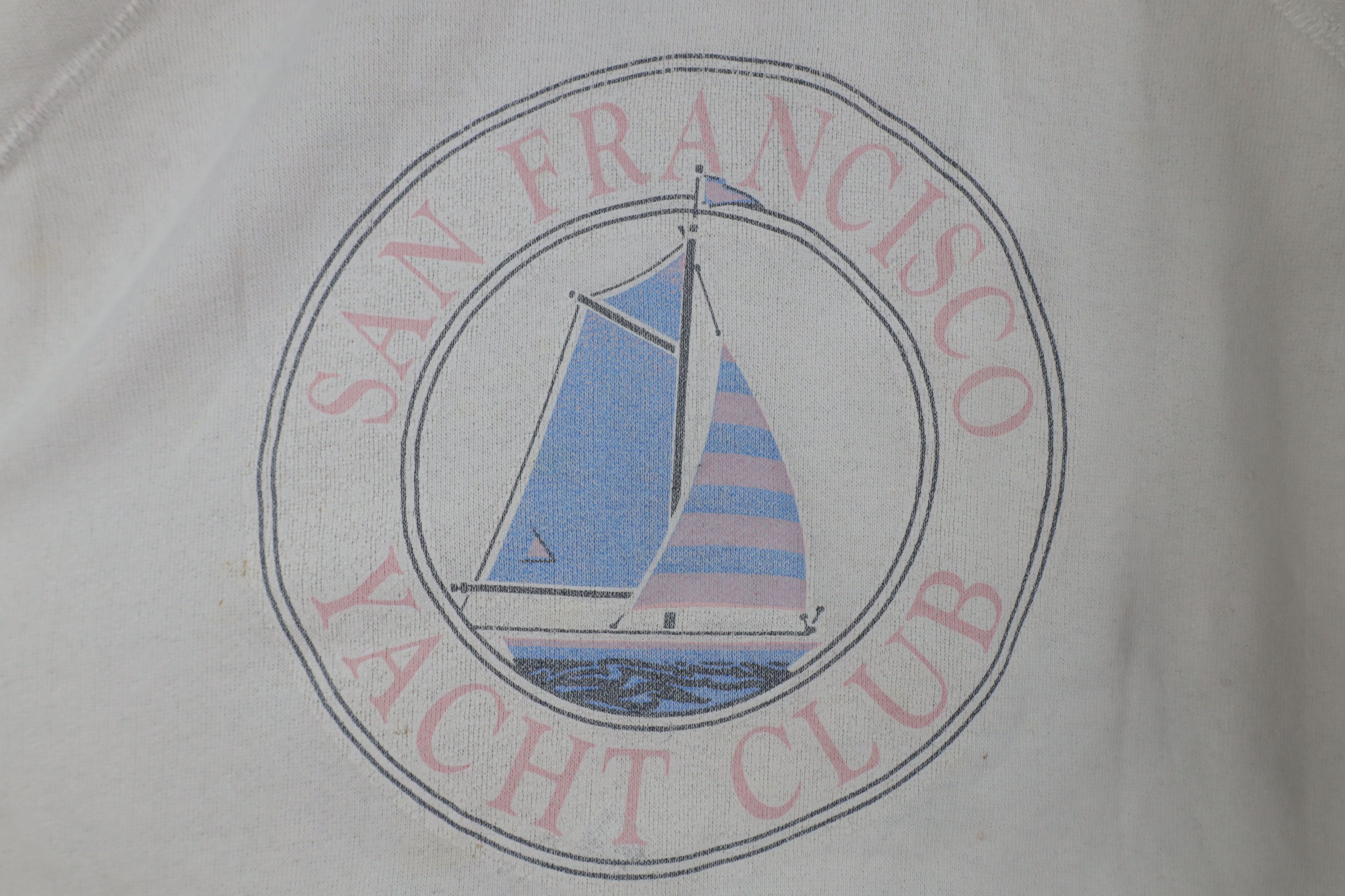 Vintage Vintage 90s Streetwear Francisco Yacht Club Sweatshirt USA Size XL / US 12-14 / IT 48-50 - 4 Thumbnail