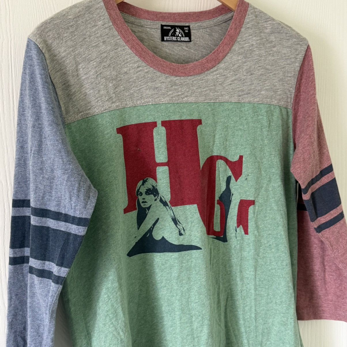 Hysteric Glamour Hysteric Glamour colorblock long sleeve raglan tee Size ONE SIZE - 2 Thumbnail