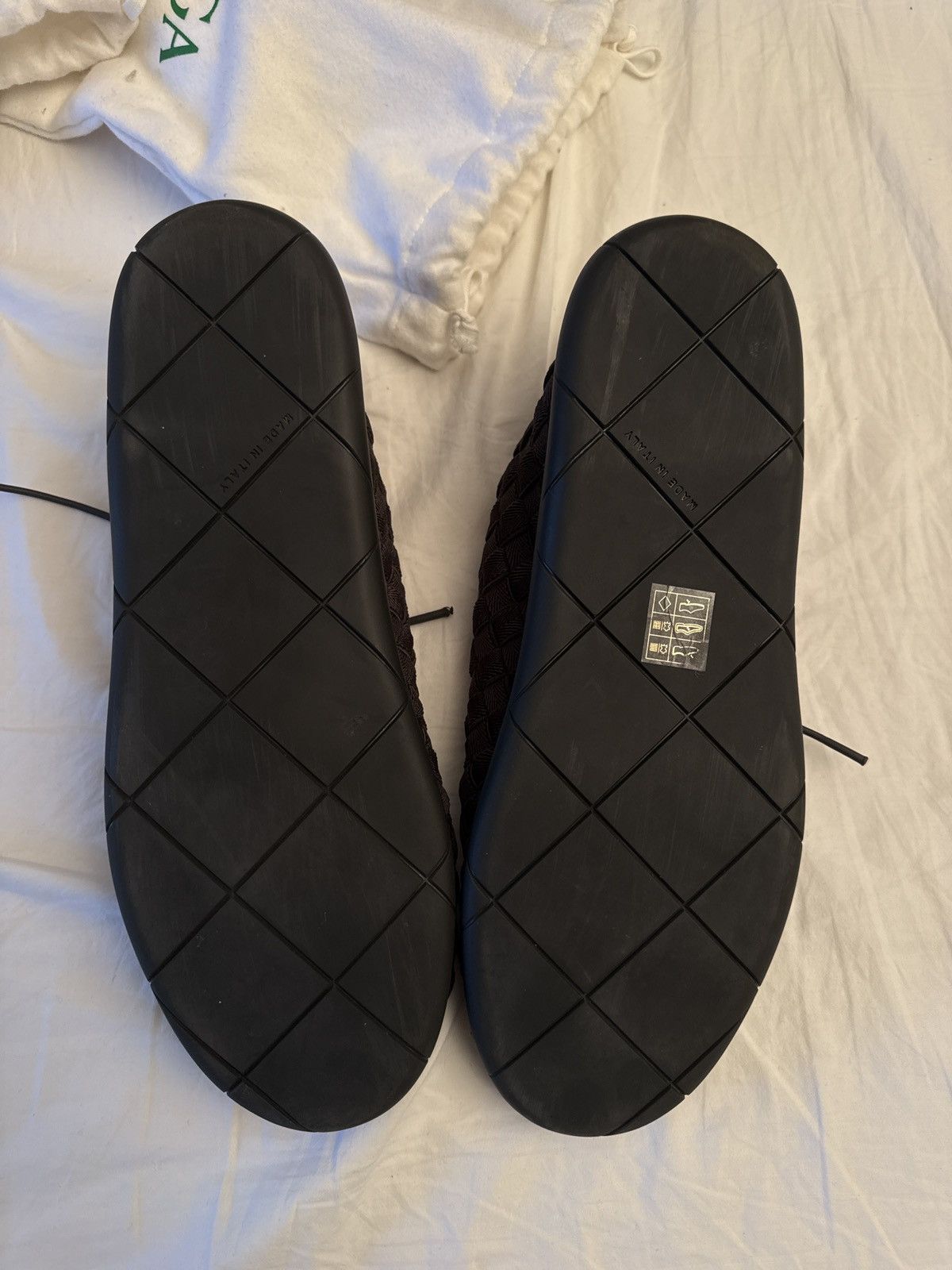 Bottega Veneta Bottega Veneta Intrecciato Plat Black woven sneaker 8.5 Size US 8.5 / EU 41-42 - 10 Thumbnail