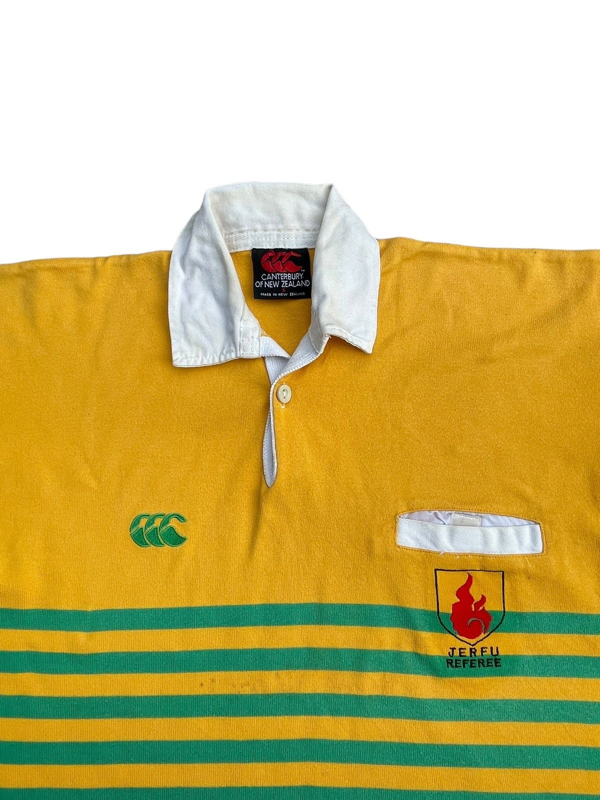 Canterbury of New Zealand × Vintage Vintage Canterbury Jerfy Refree Polo Tshirt Size US S / EU 44-46 / 1 - 3 Thumbnail