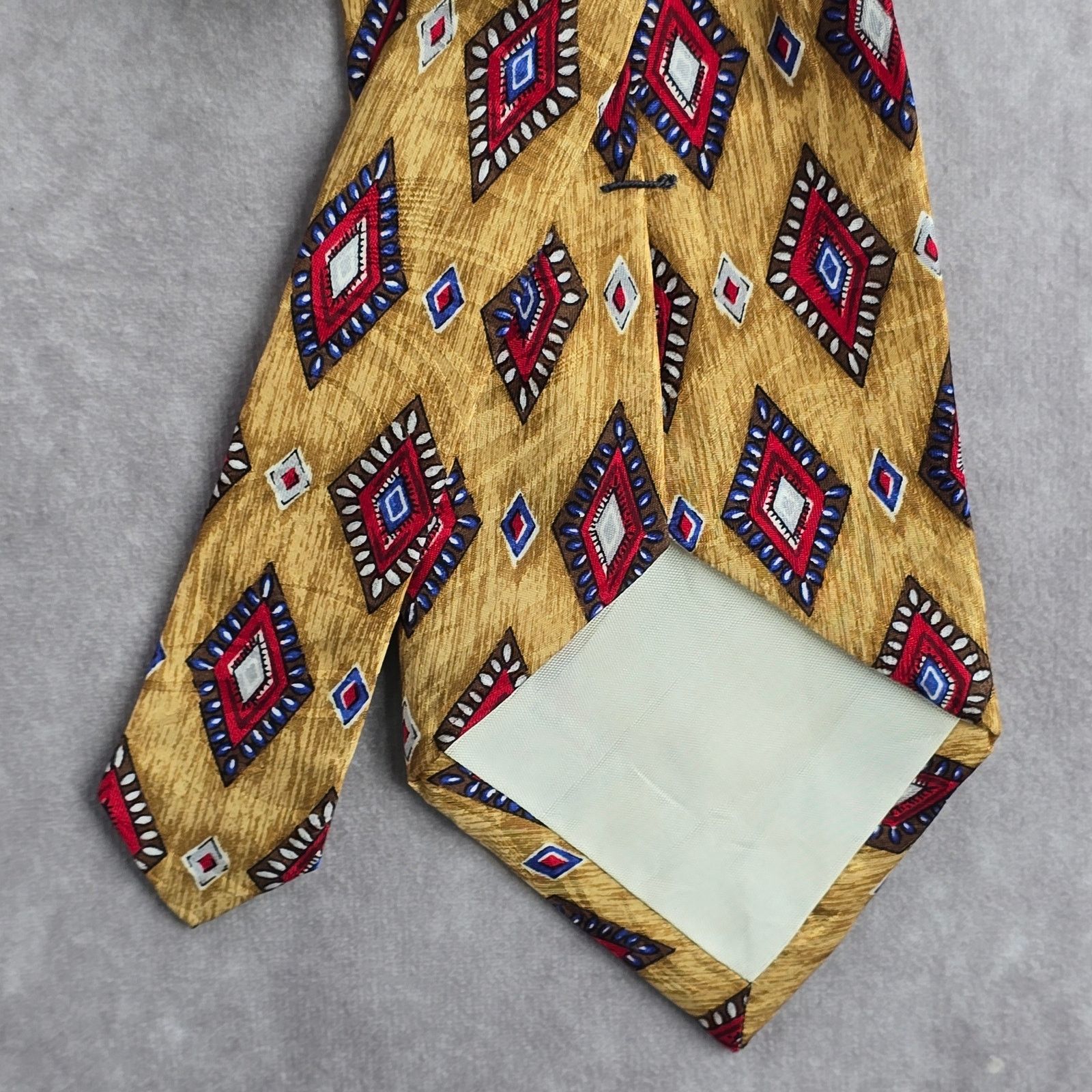 Jos. A. Bank Jos. A. Bank Corporate Collection Yellow Silk Neck Tie Size 28 - 6 Thumbnail