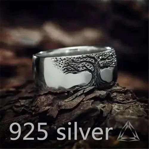 Japanese Brand Charm Stainless Steel Tree of Life Signet Ring Size ONE SIZE - 4 Thumbnail