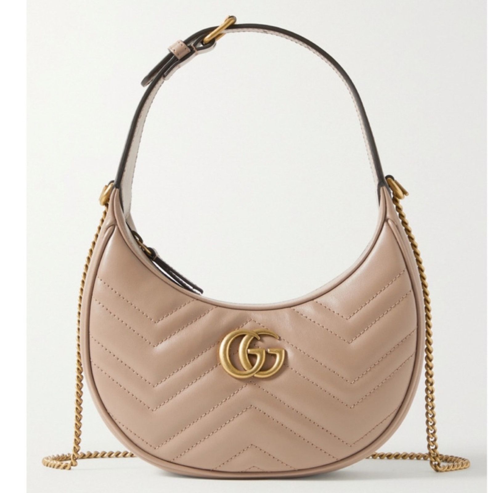 Gucci GUCCI Marmont mini quilted leather hobo crossbody bag Size ONE SIZE - 1 Thumbnail
