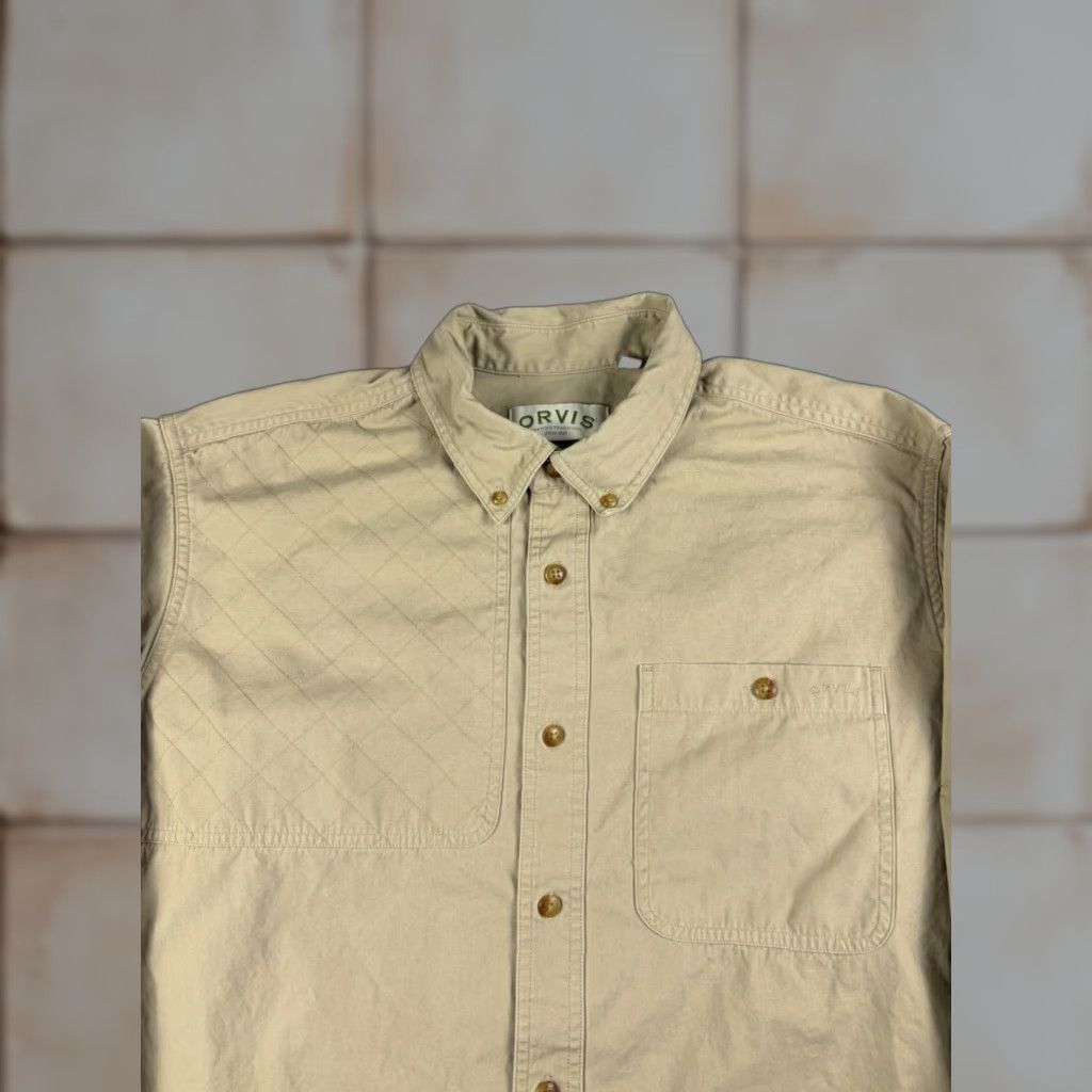 Orvis Orvis Shooting Shirt Men's L Brown Solid Button Up Outdoors Hunting Shirt Size US L / EU 52-54 / 3 - 1 Thumbnail