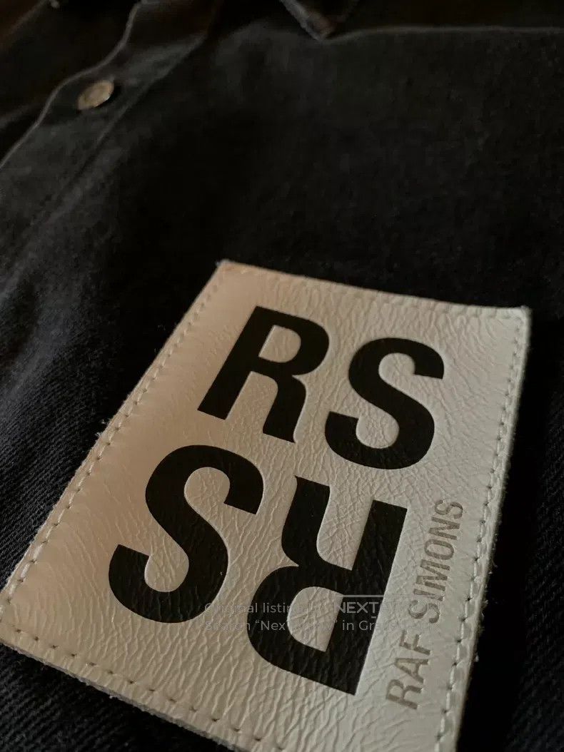 Raf Simons Raf Simons 20AW washed leather brand black denim jacket Size US L / EU 52-54 / 3 - 4 Thumbnail