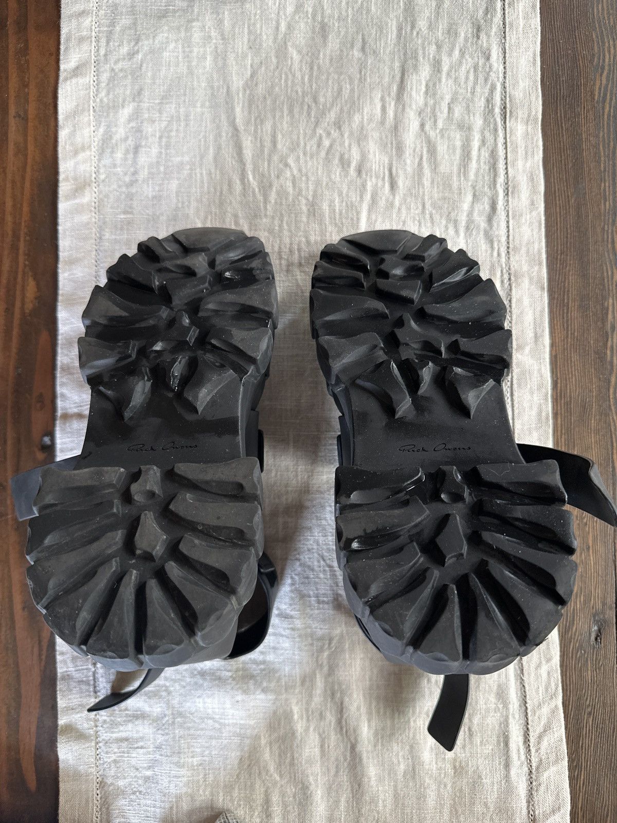 Rick Owens Rick Owens- Black Hiking Spartan Sandals Size US 6 / IT 36 - 6 Thumbnail