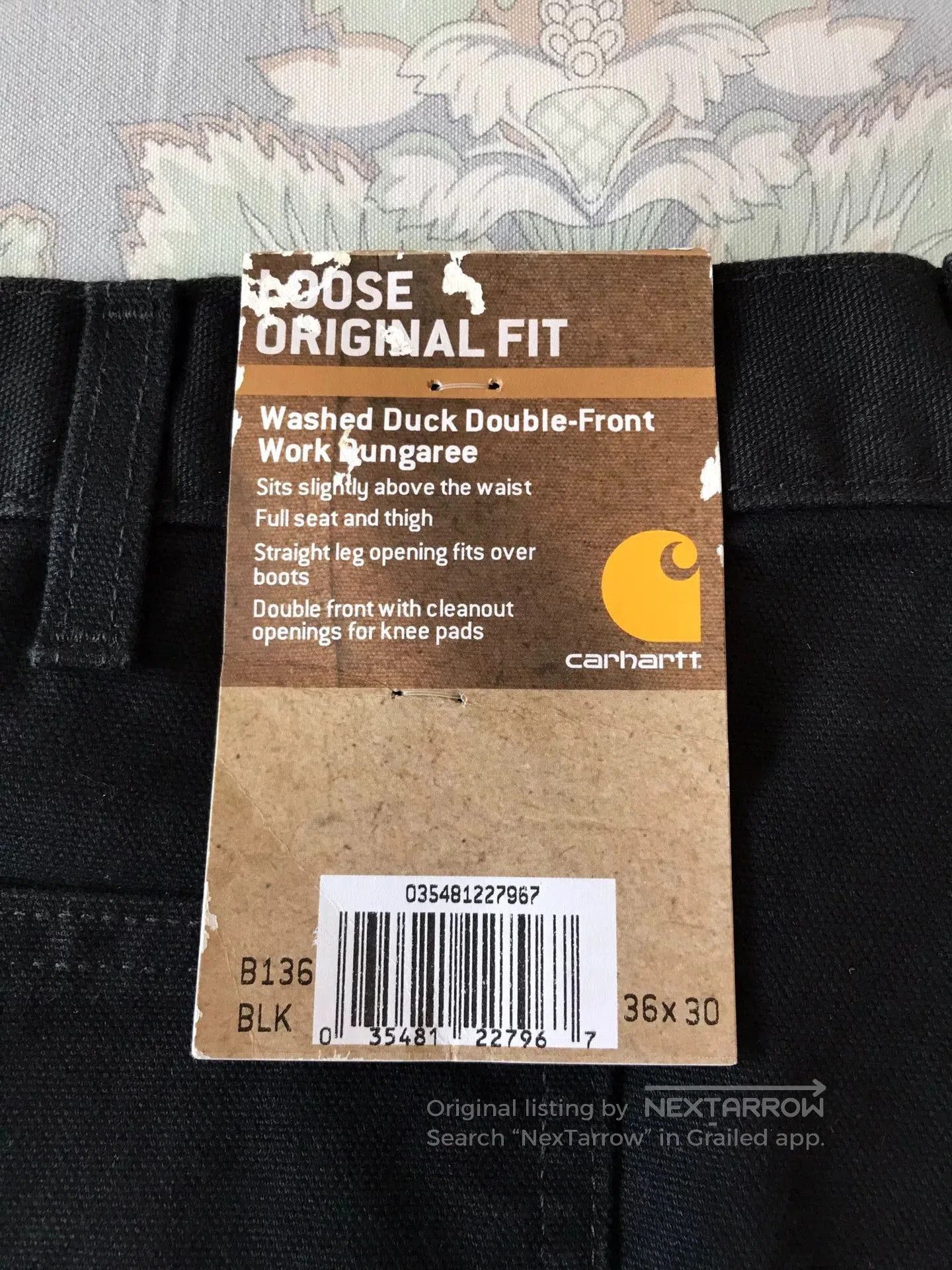 Carhartt Carhartt B136 Work Pants W36L30. Size US 36 / EU 52 - 8 Thumbnail