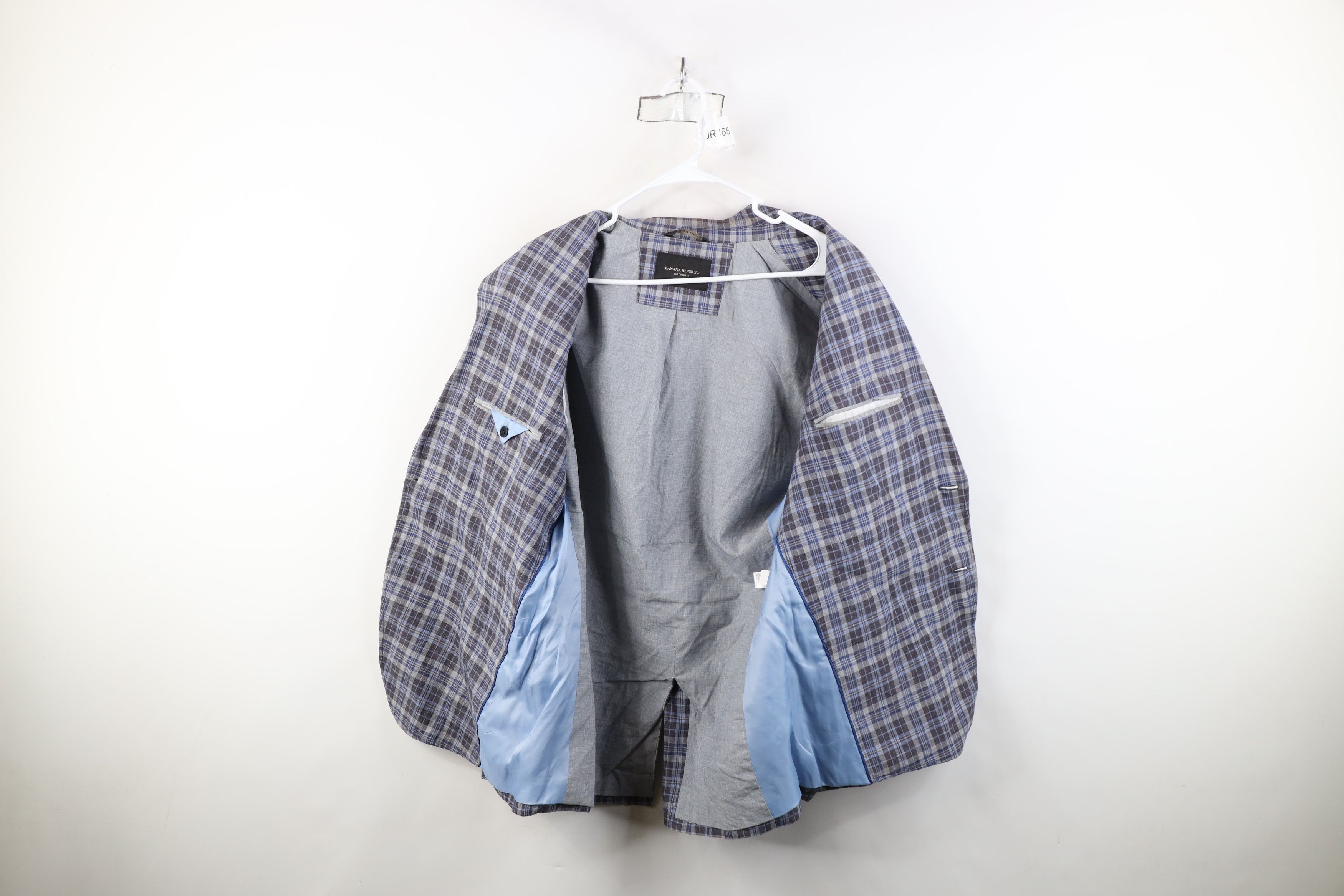 Banana Republic Banana Republic Linen 2 Button Blazer Suit Coat Jacket Plaid Size US XXL / EU 58 / 5 - 9 Thumbnail