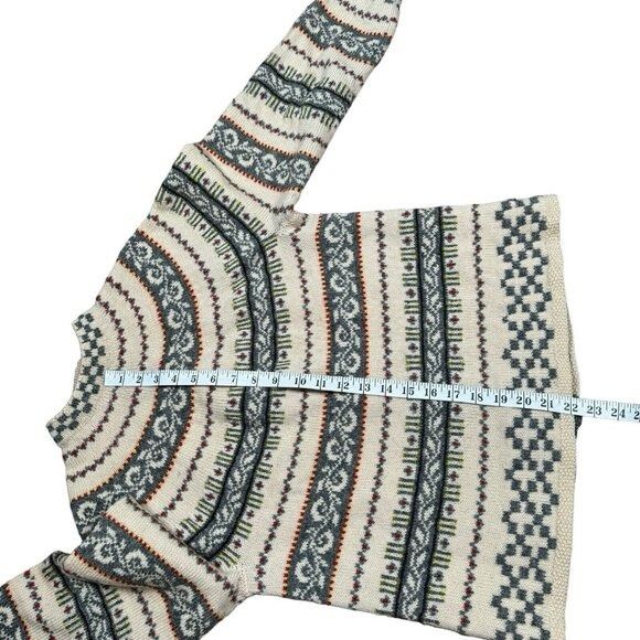Handmade VTG Handmade in Norway Wool Cardigan Nordic Fair Isle Sweate Size M / US 6-8 / IT 42-44 - 13 Thumbnail