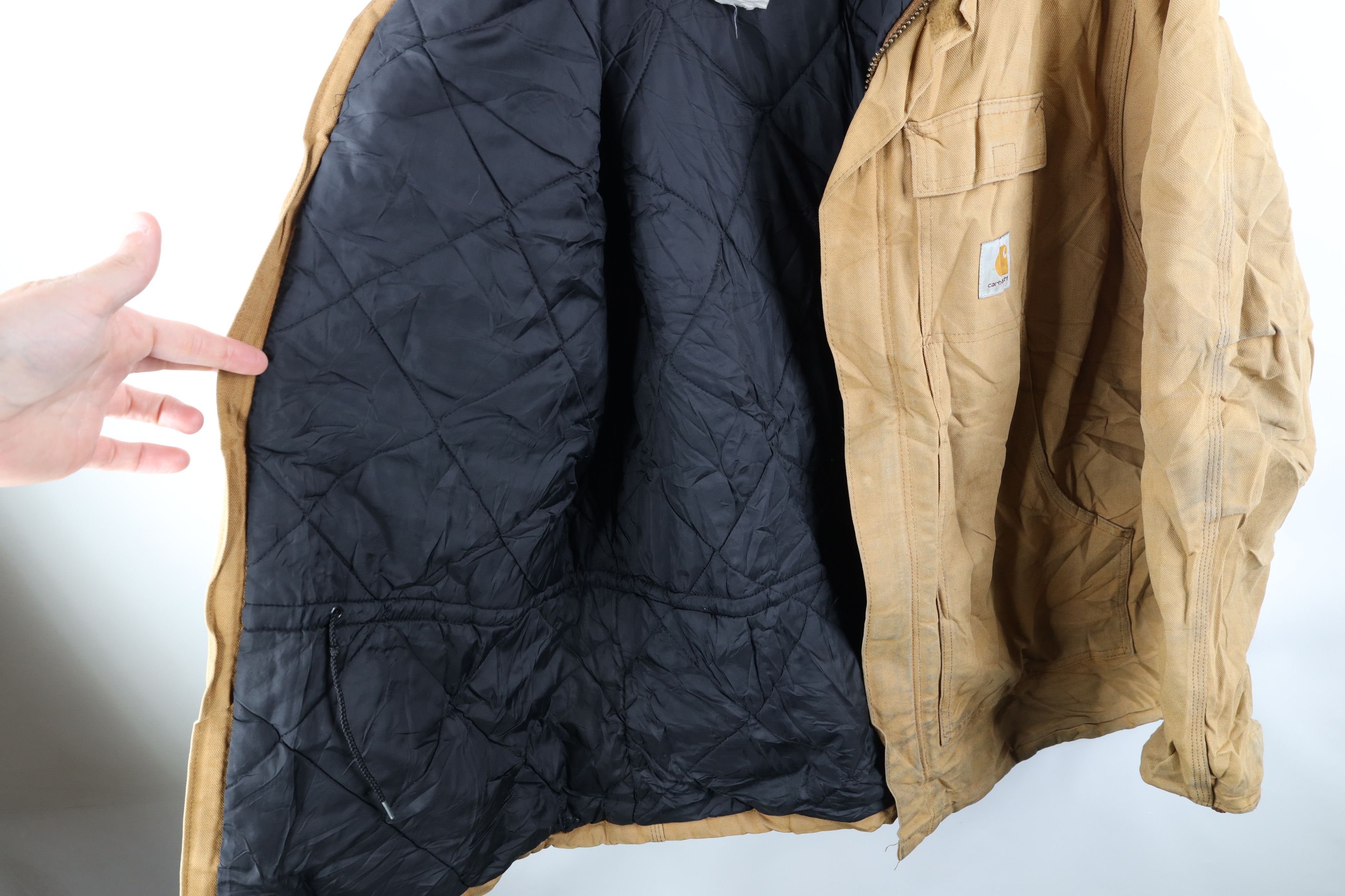 Carhartt Vintage 90s Carhartt Quilted Canvas Chore Barn Jacket Size US XXL / EU 58 / 5 - 7 Thumbnail