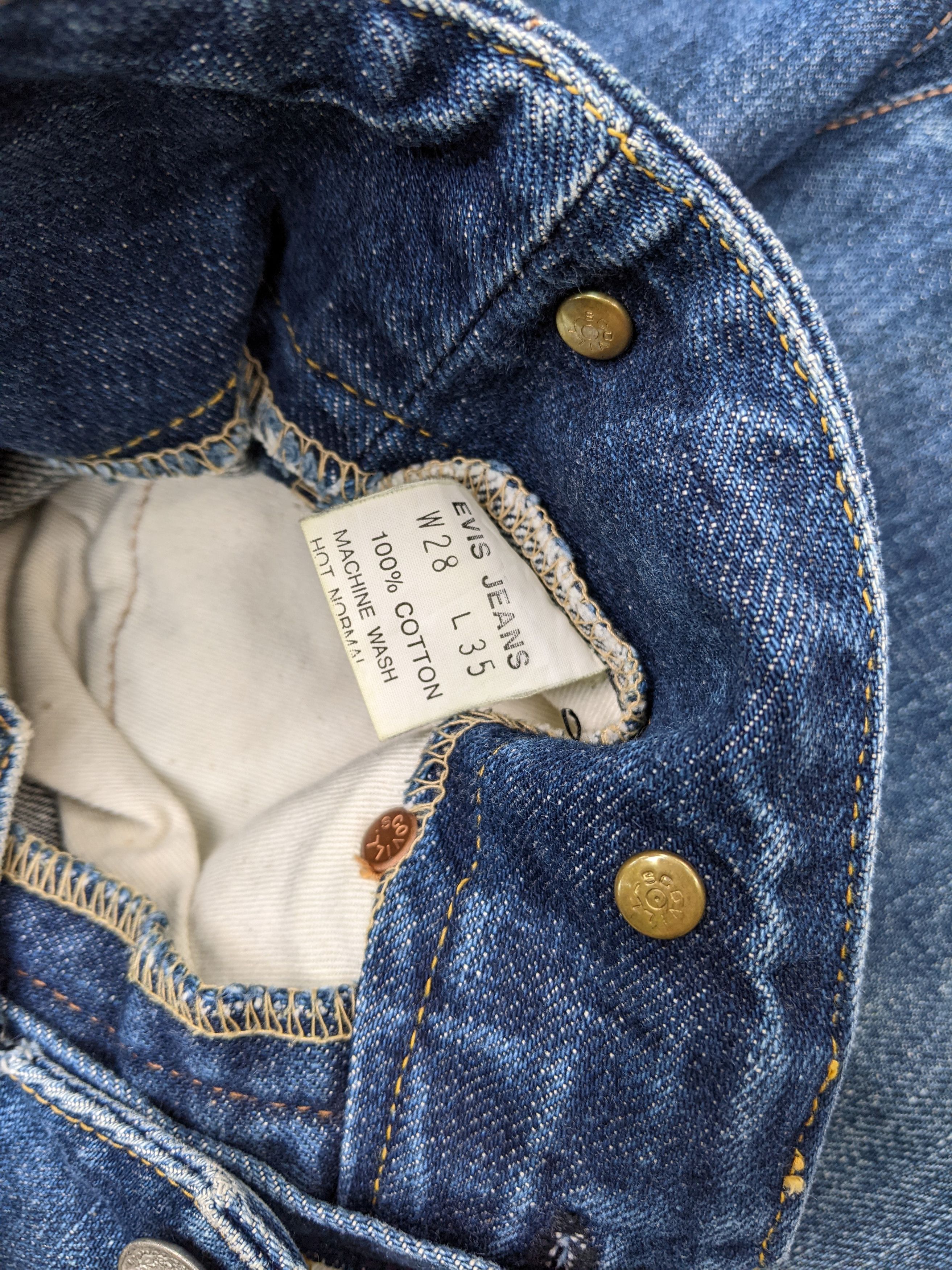 Evisu Evis (Before Evisu) Buckle Back Selvedge Jeans Size US 28 / EU 44 - 6 Thumbnail