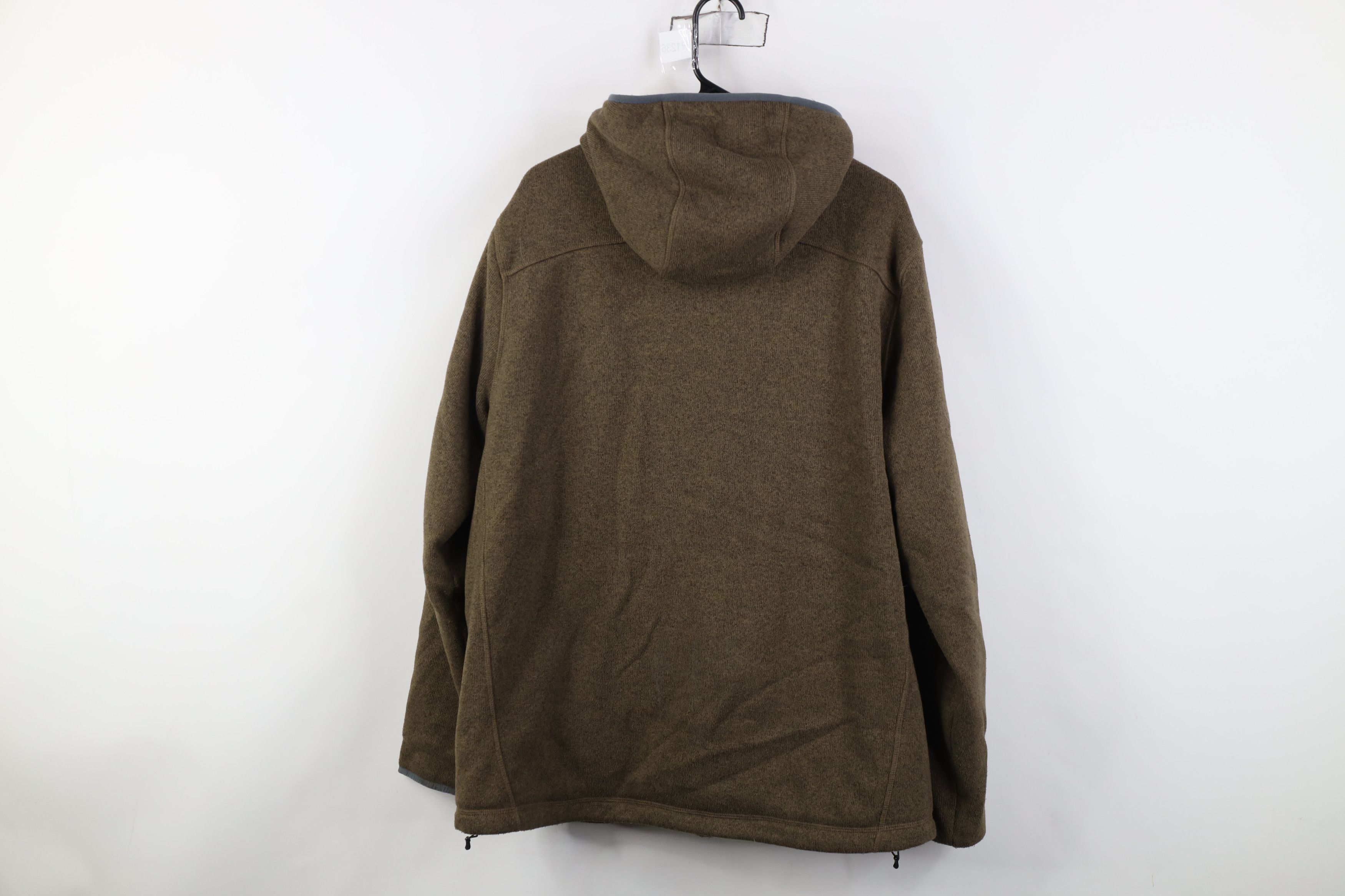 L.L. Bean Vintage LL Bean Hooded Sweater Jacket Swacket Heather Brown Size US XL / EU 56 / 4 - 13 Thumbnail