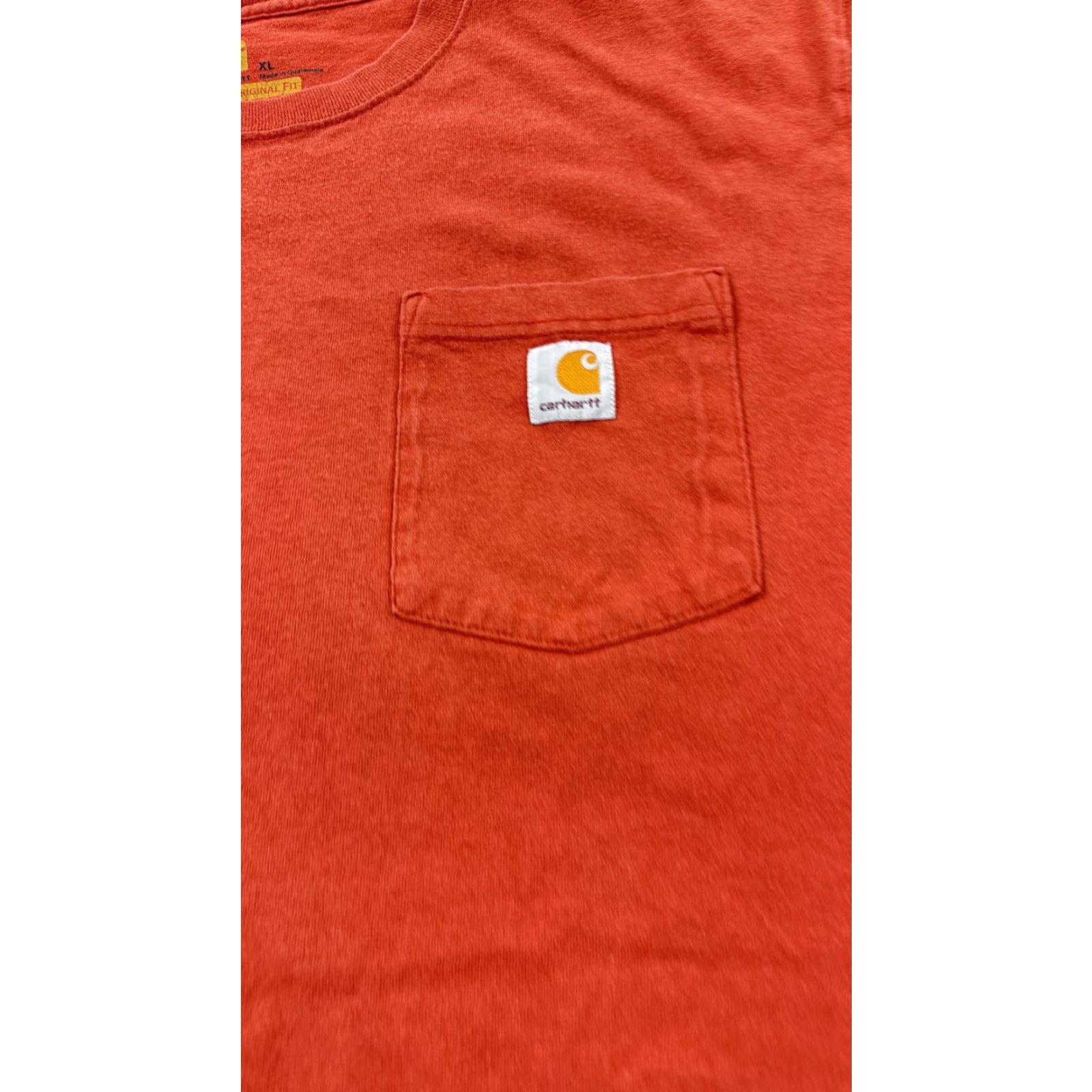 Carhartt Carhartt Shirt Mens XL Rust Red K87 Original Fit Pocket Workwear Tee Shirt Size US XL / EU 56 / 4 - 4 Thumbnail