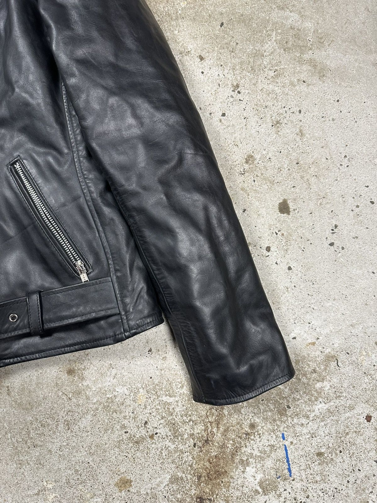 Other Vintage Y2K Ramones Black Moto Biker Leather Jacket Heavy Size US S / EU 44-46 / 1 - 4 Thumbnail