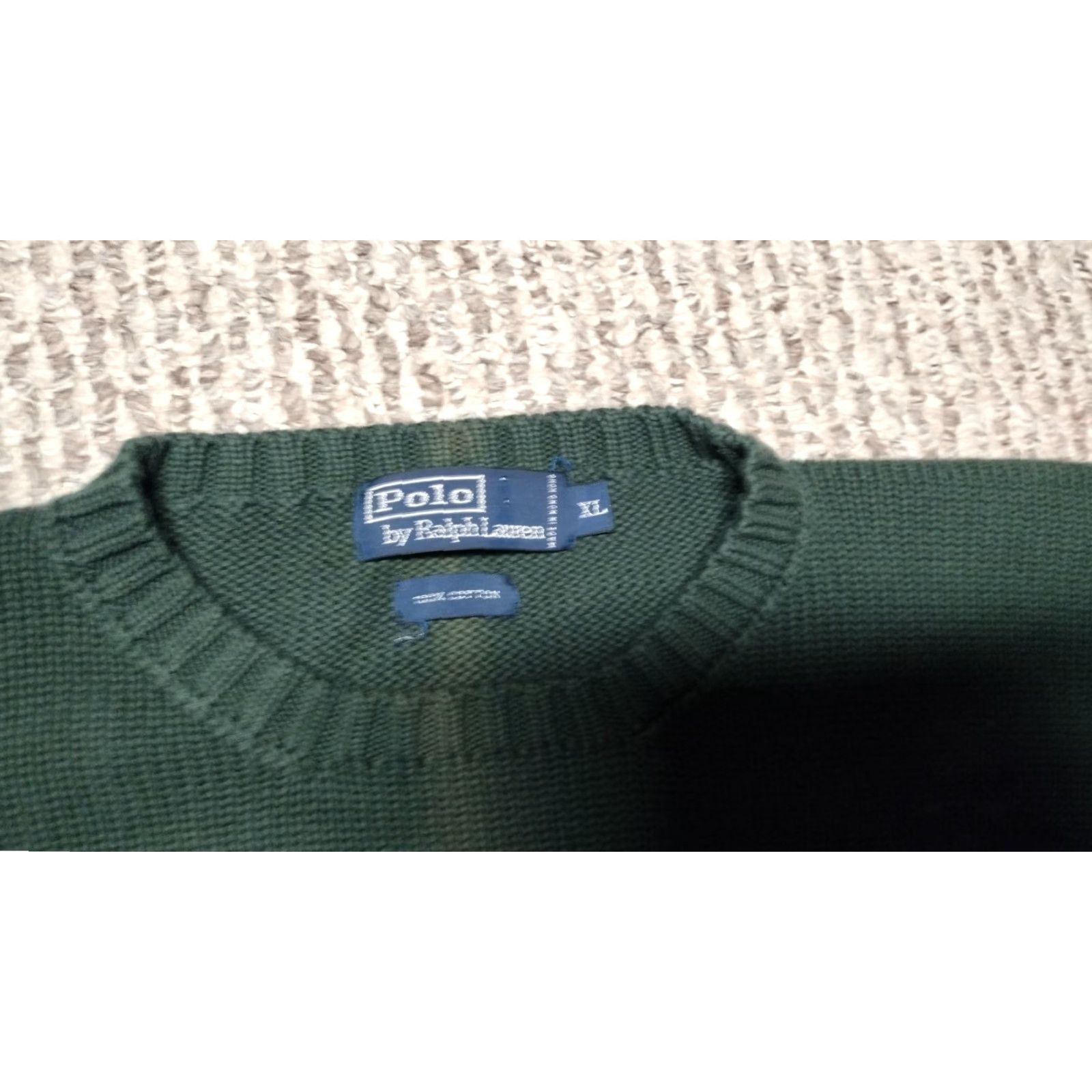 Ralph Lauren VINTAGE Ralph Lauren Polo Sweater XL Green 90s Retro Rare Pony Knit FLAWED Size US XL / EU 56 / 4 - 2 Thumbnail