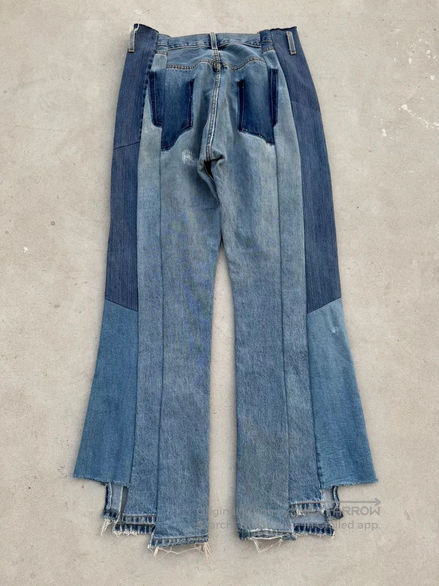 Vintage Vintage Remake Levis Deconstructed Flare Jeans. Size US 32 / EU 48 - 7 Thumbnail