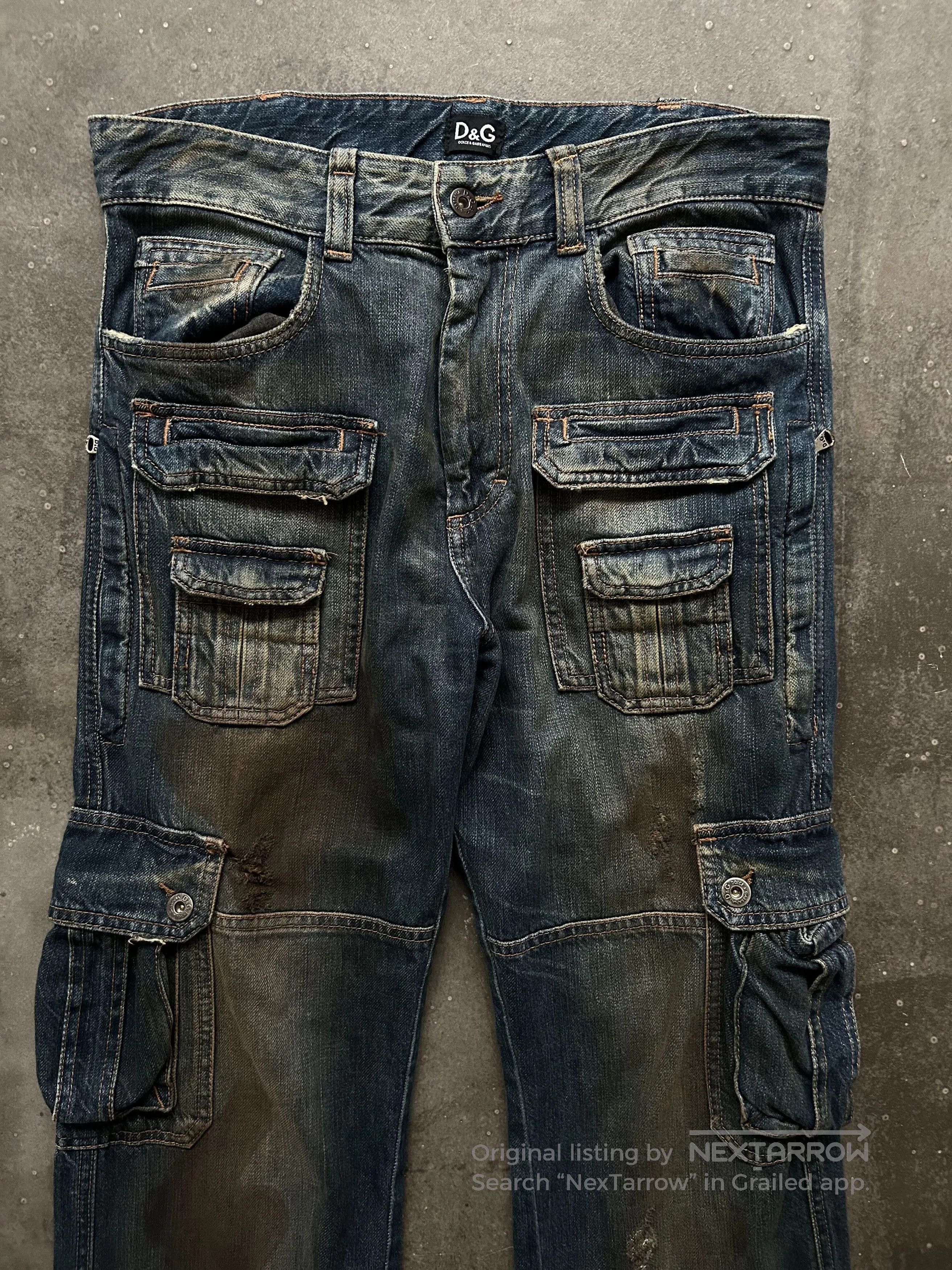 Dolce & Gabbana Dolce&Gabbana Cargo Pants with Mud Dye. Size US 34 / EU 50 - 3 Thumbnail