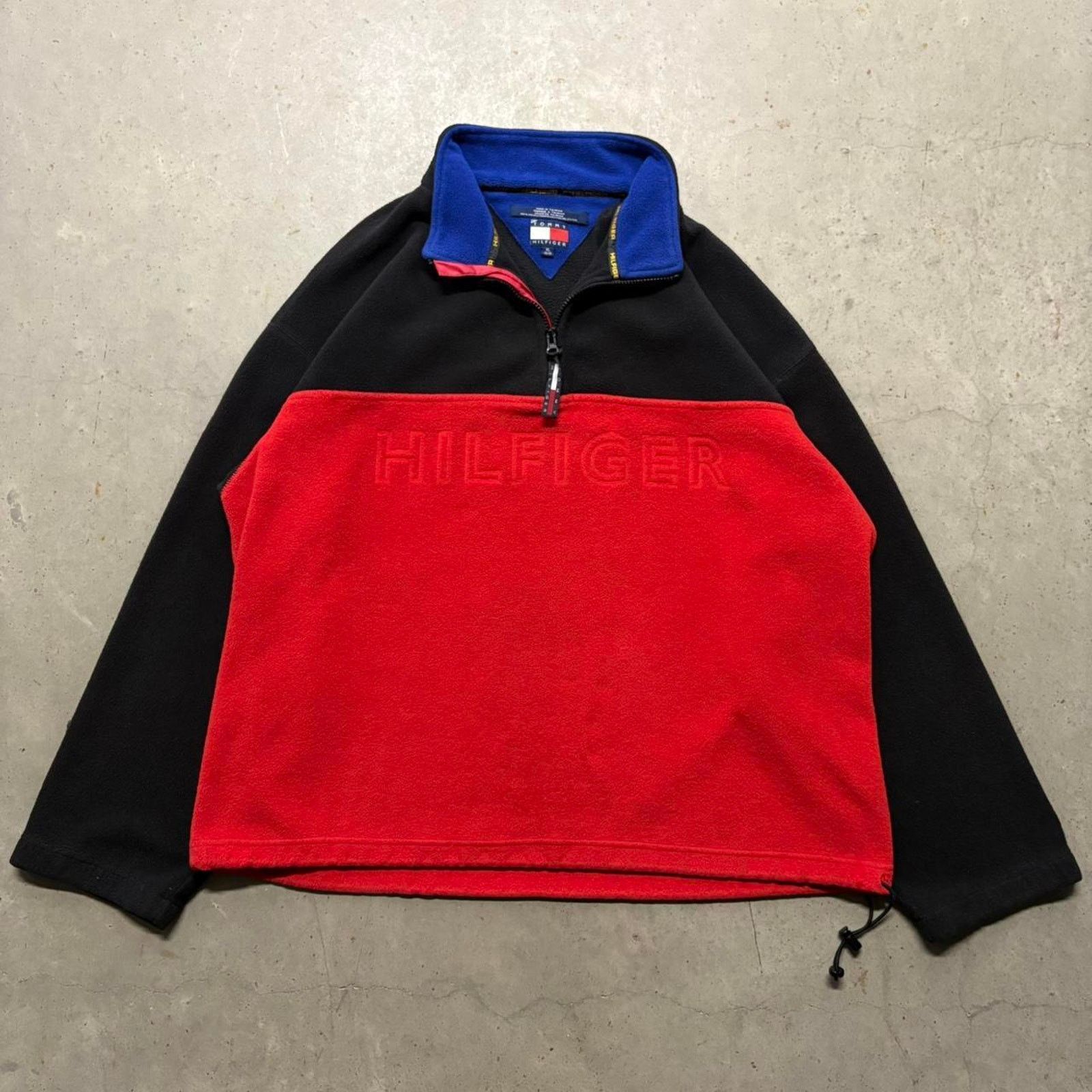 Japanese Brand × Tommy Hilfiger × Vintage Crazy Vintage 90s Tommy Hilfiger 1/4 Zip Fleece Pullover Size US XL / EU 56 / 4 - 1 Thumbnail