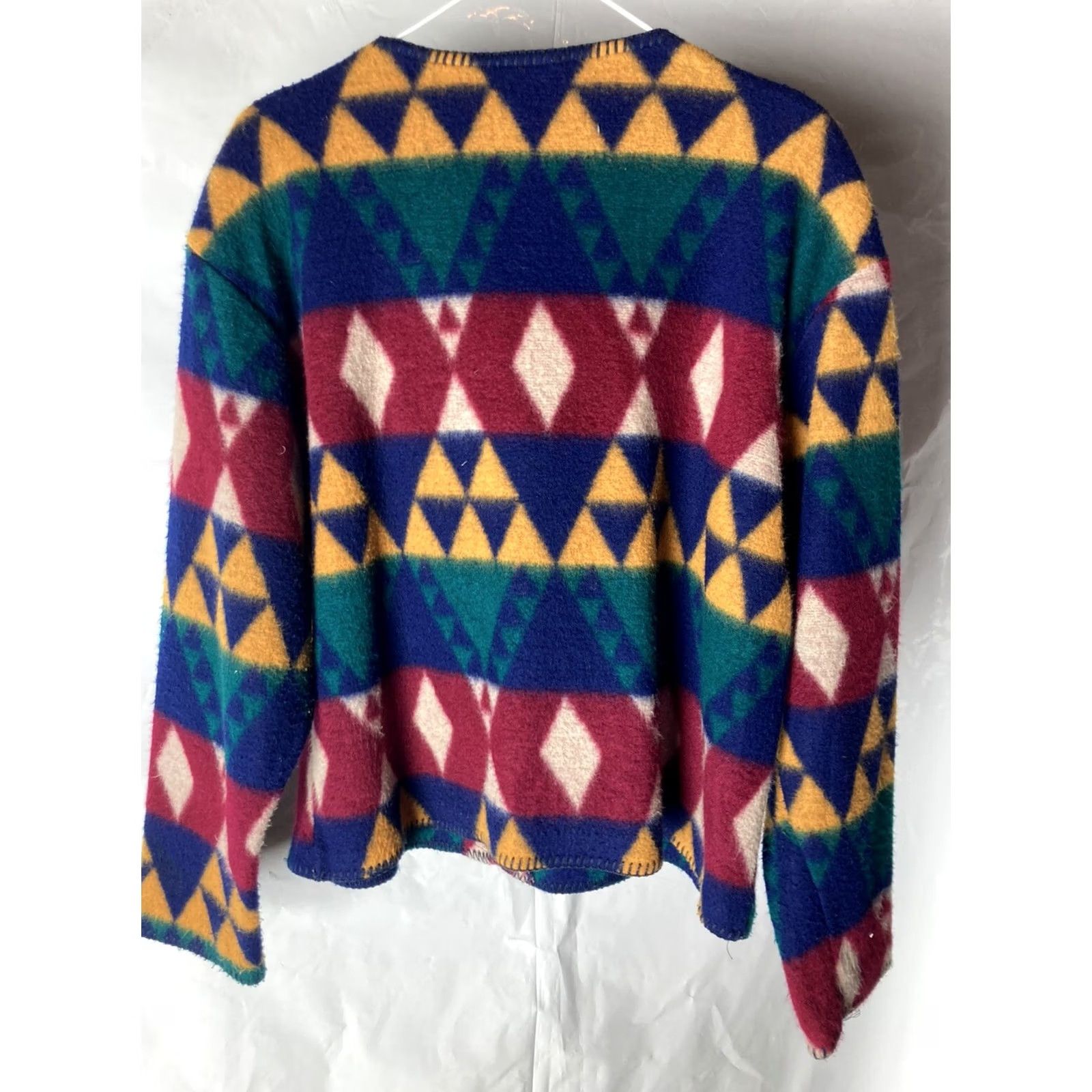 Vintage VINTAGE Aztec Cardigan Sweater Womens L Acrylic Button Up 80s Purple Buttons Womens Size L / US 10 / IT 46 - 4 Thumbnail