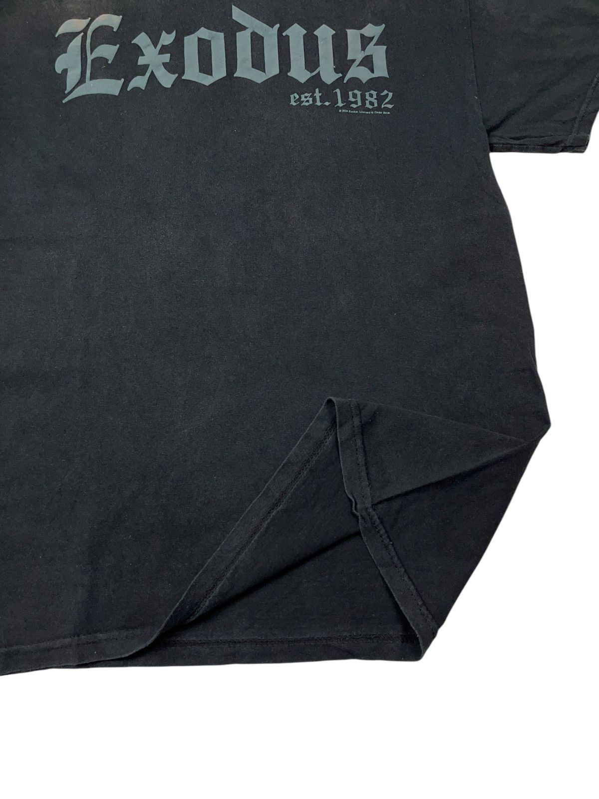 Band Tees × Vintage Vintage 00s Exodus Satan Death Blood Fuck Faded T-shirt Size US M / EU 48-50 / 2 - 3 Thumbnail