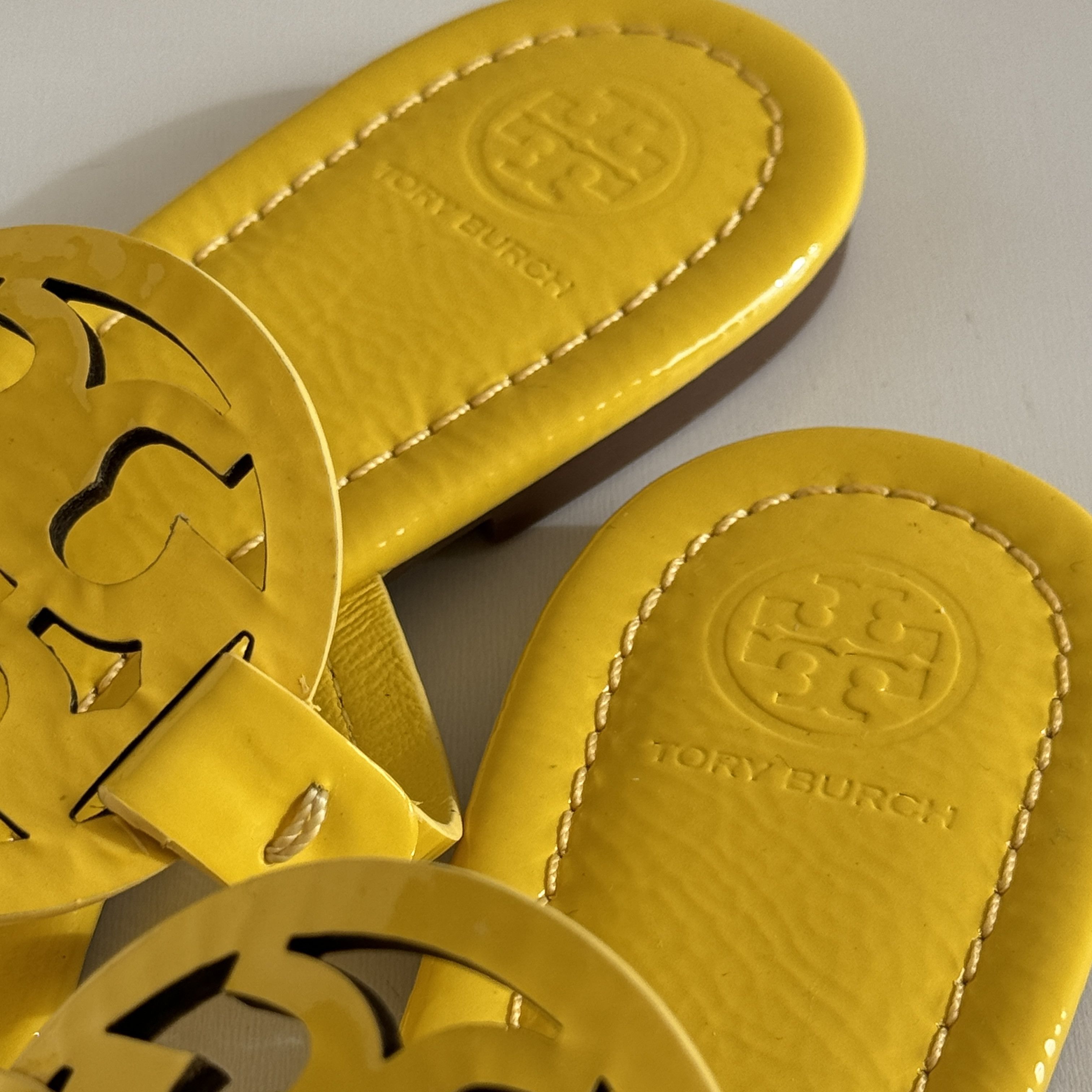 Tory Burch Tory Burch Miller Flip Flops Limone Yellow Sandals*NEW! Size US 7.5 / IT 37.5 - 5 Thumbnail