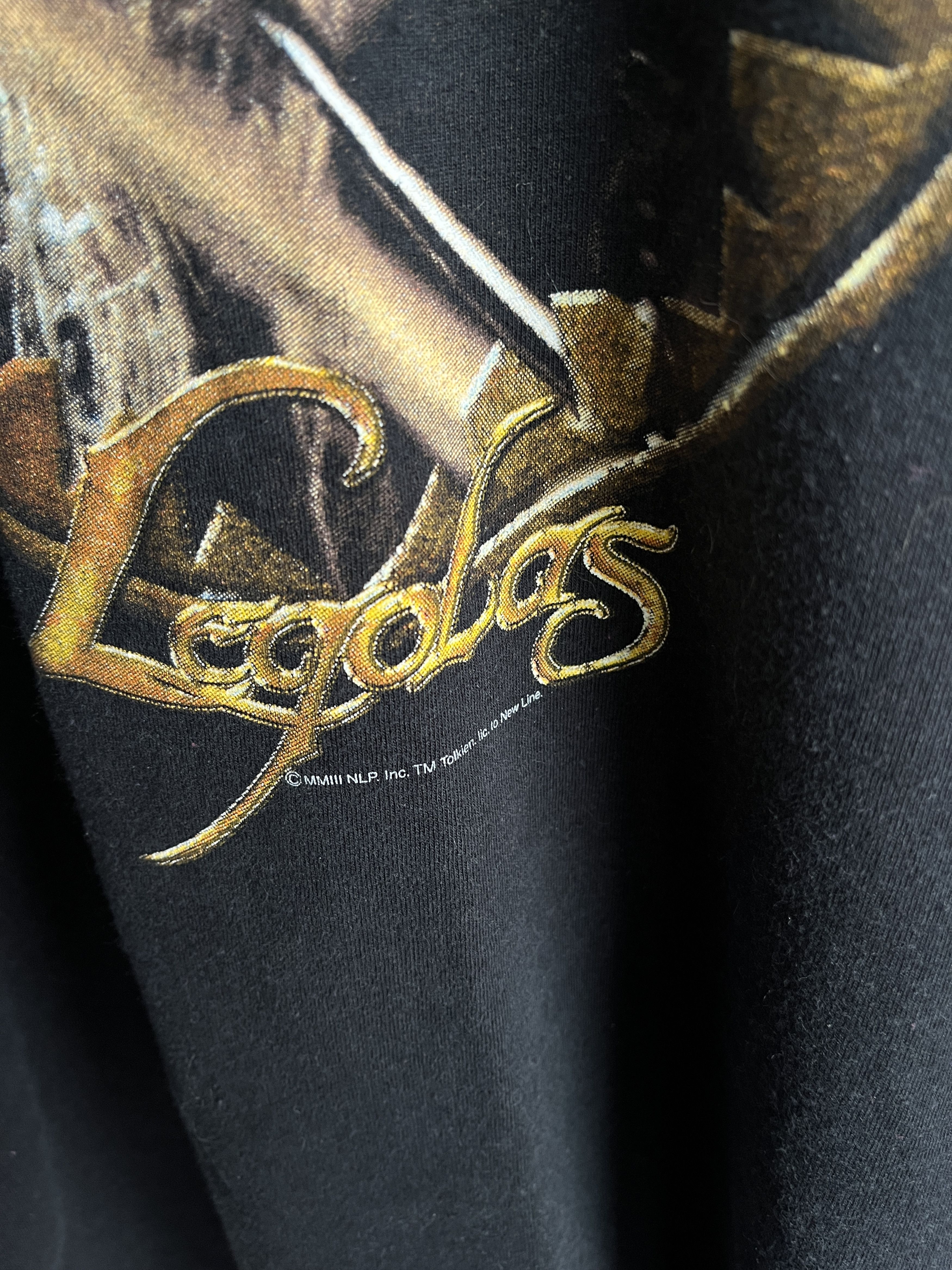 Band Tees × Vintage Vintage 2002 Lord Of The Ring The Two Towers Legolas T Shirt Size US M / EU 48-50 / 2 - 3 Thumbnail