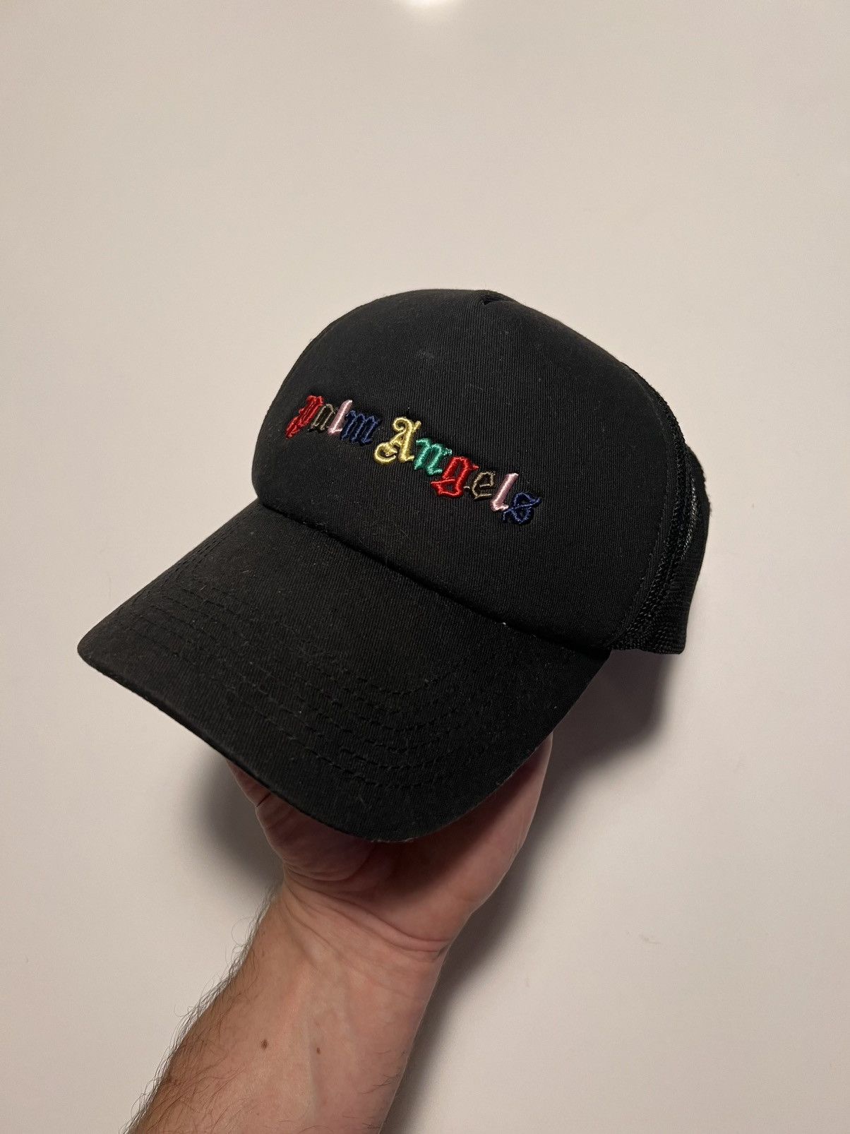 Palm Angels Palm Angels Rainbow Logo Mesh Hat Size ONE SIZE - 1 Thumbnail
