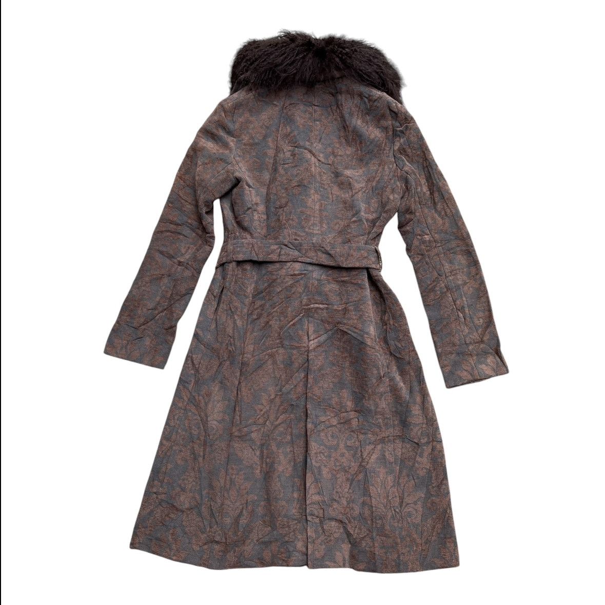 Vivienne Tam Vivienne Tam Velvet Embossed Coat With Removeable Fur Size S / US 4 / IT 40 - 9 Thumbnail