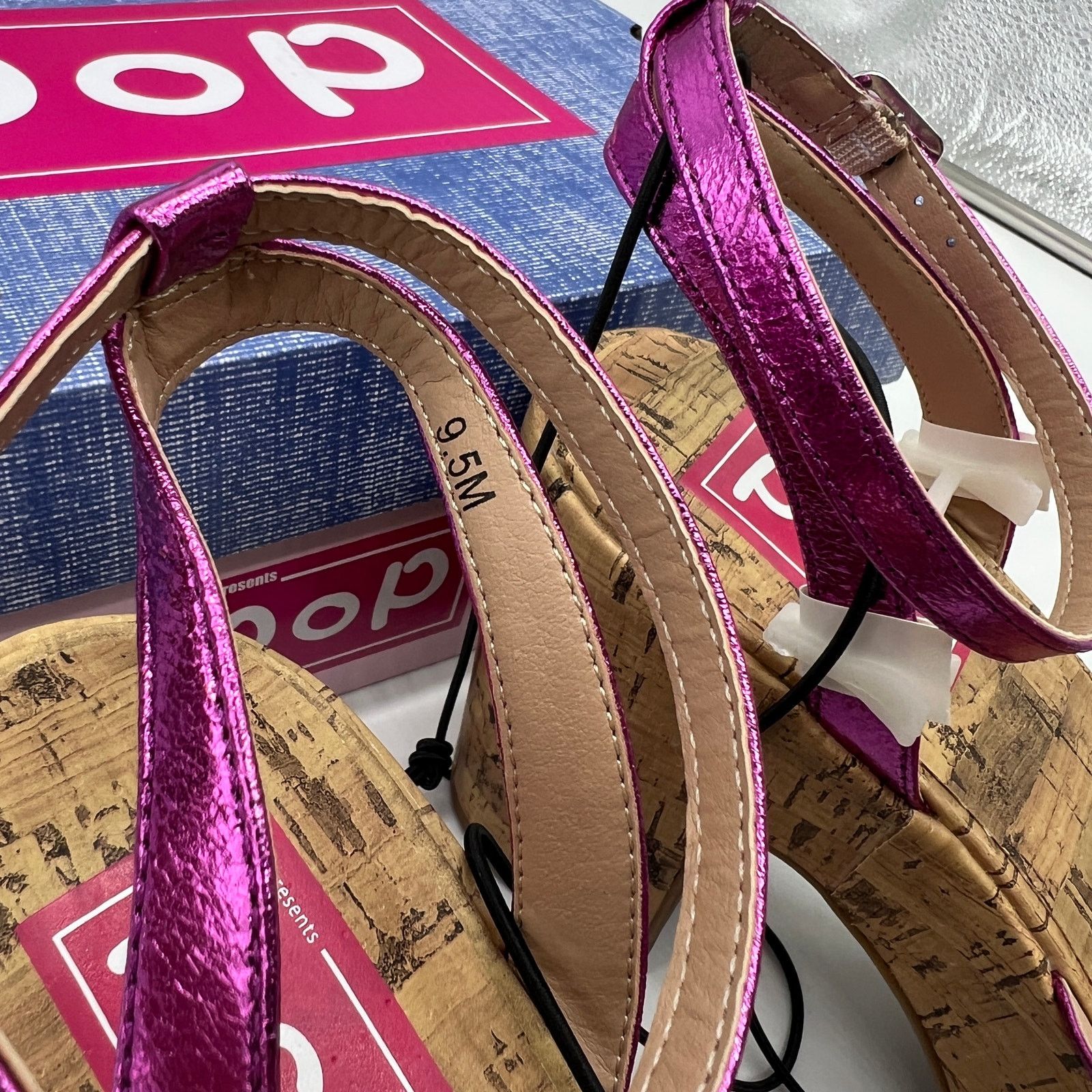 Other Pop Womens Kallie Heeled Sandals Pink Fuschia Multicolor Size US 9.5 / IT 39.5 - 5 Thumbnail