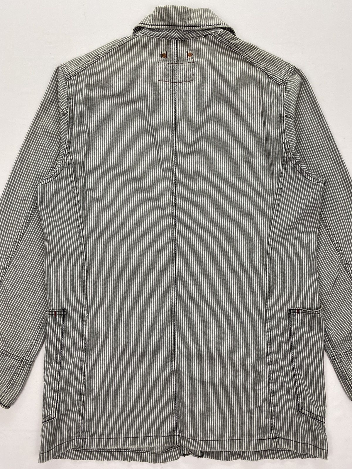 Levi's Levis Redloop Dirty Distressed Hickory Chore Jacket Size US M / EU 48-50 / 2 - 4 Thumbnail