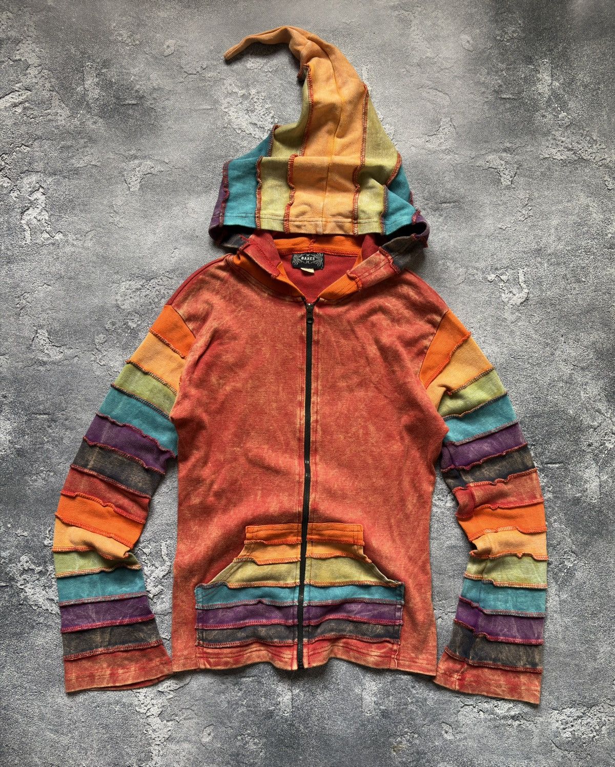 Japanese Brand Crazy Vintage Y2K Multicolour Japanese Zip Up Hoodie Size L / US 10 / IT 46 - 1 Thumbnail