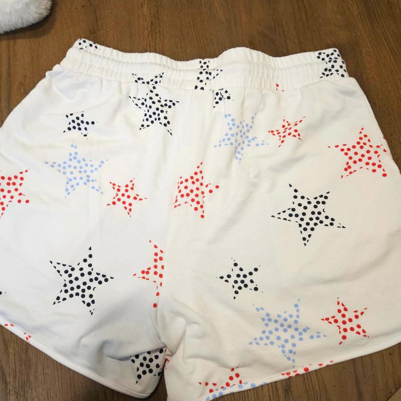 Designer Crown & Ivy Star Pattern Stretch Shorts - Size M Size 32" / US 10 / IT 46 - 2 Thumbnail