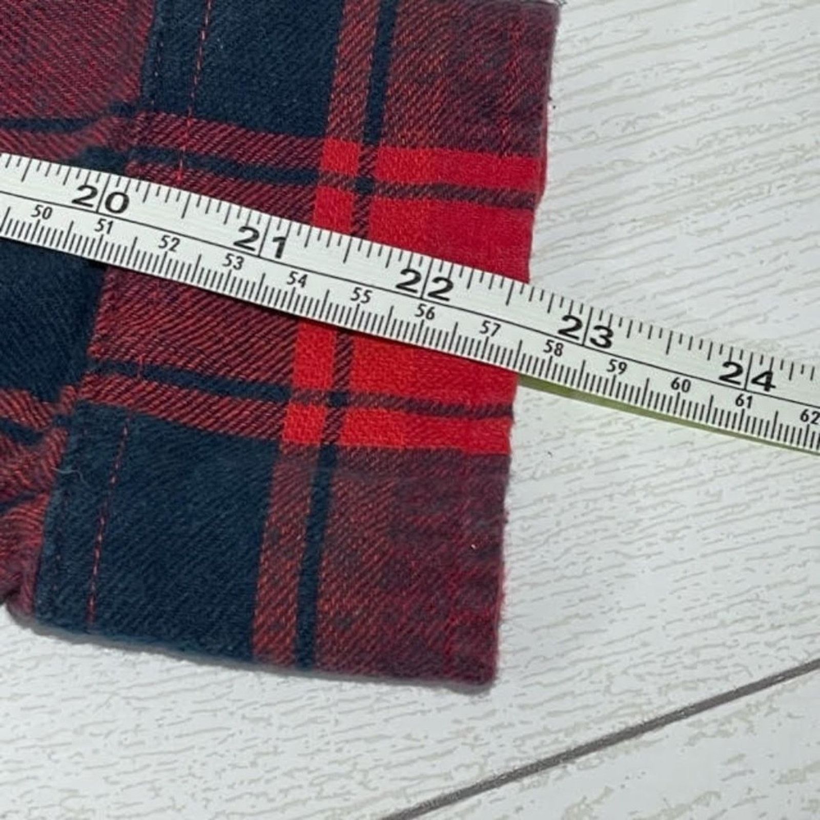 Other Alexander Del Rossa Red Plaid Flannel Shirt Size Large Size US L / EU 52-54 / 3 - 10 Thumbnail