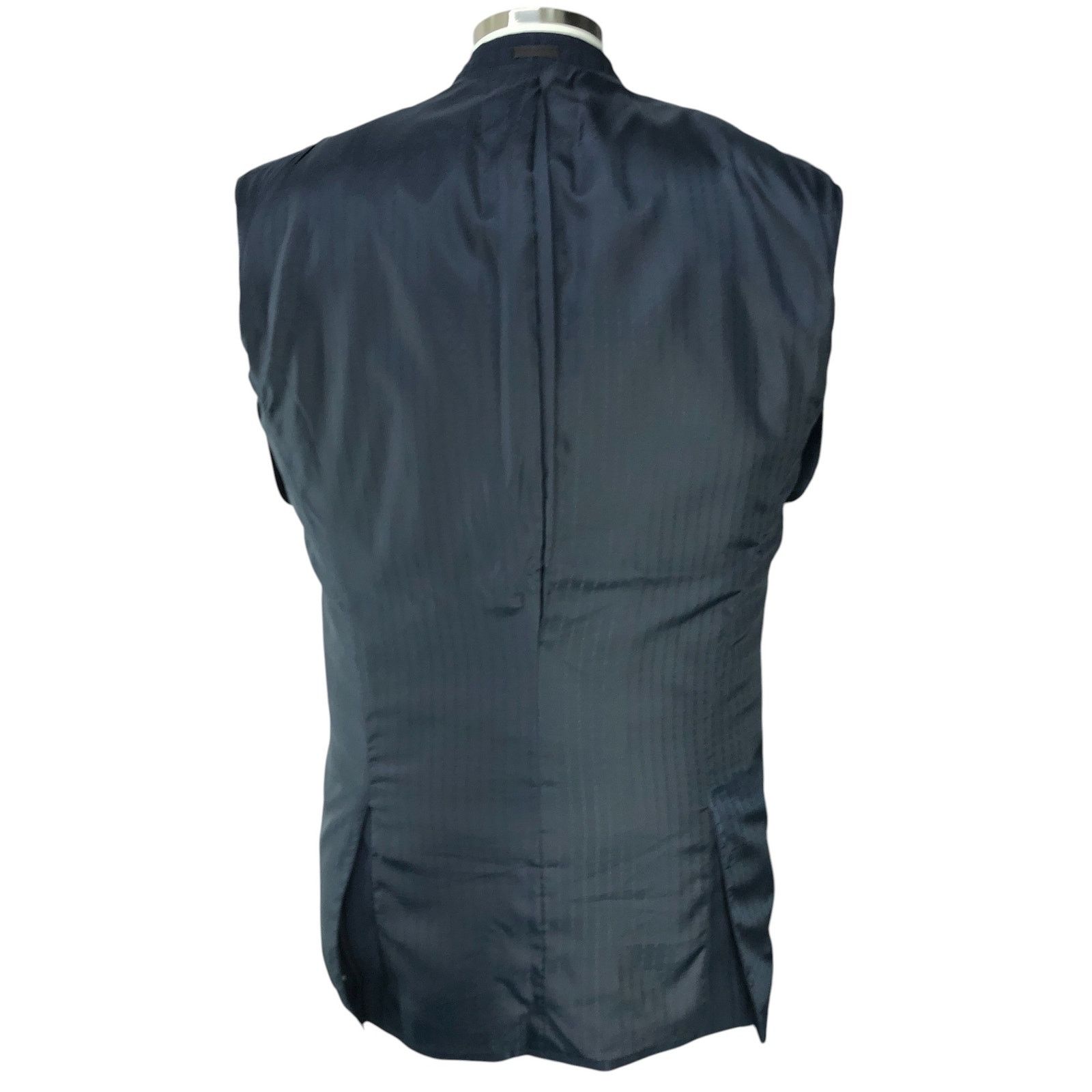 Stacy Adams Stacy Adams Size 40R Suit Three 3 Piece Drop 4 Blue Striped Size 40R - 14 Thumbnail