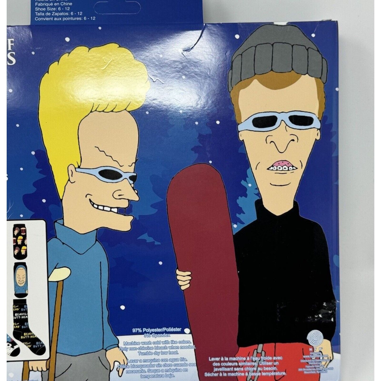 Mtv BEAVIS and BUTT-HEAD SOCKS 12 DAYS OF SOCKS Christmas Size ONE SIZE - 7 Thumbnail
