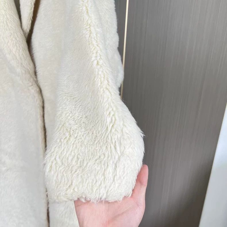 Max Mara Max Mara White Teddy Coat Jacket Size S / US 4 / IT 40 - 4 Thumbnail